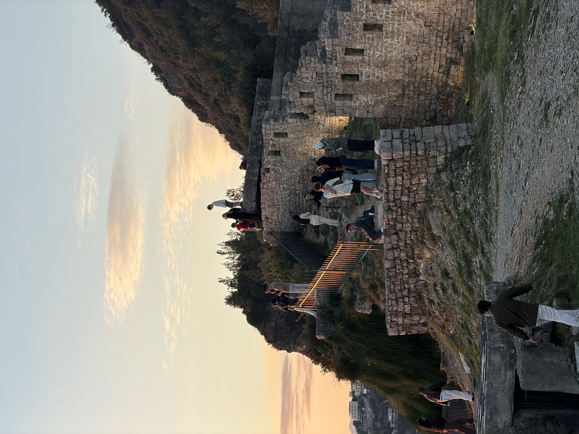 Sunset draws crowds to Budva's historic Citadel overlook