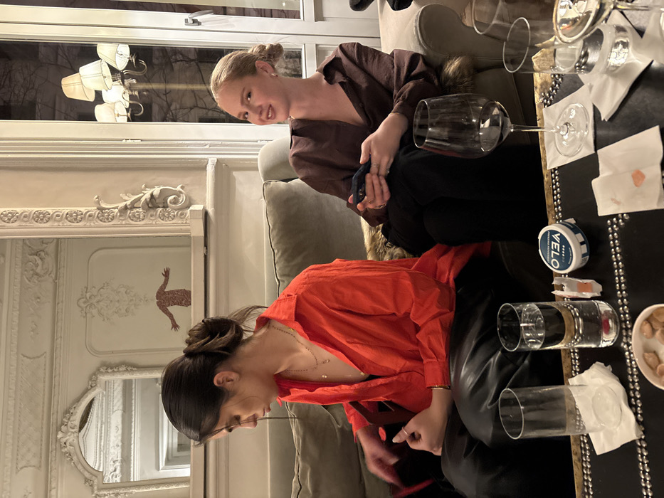 Evening social gathering documented at upscale Madrid restaurant