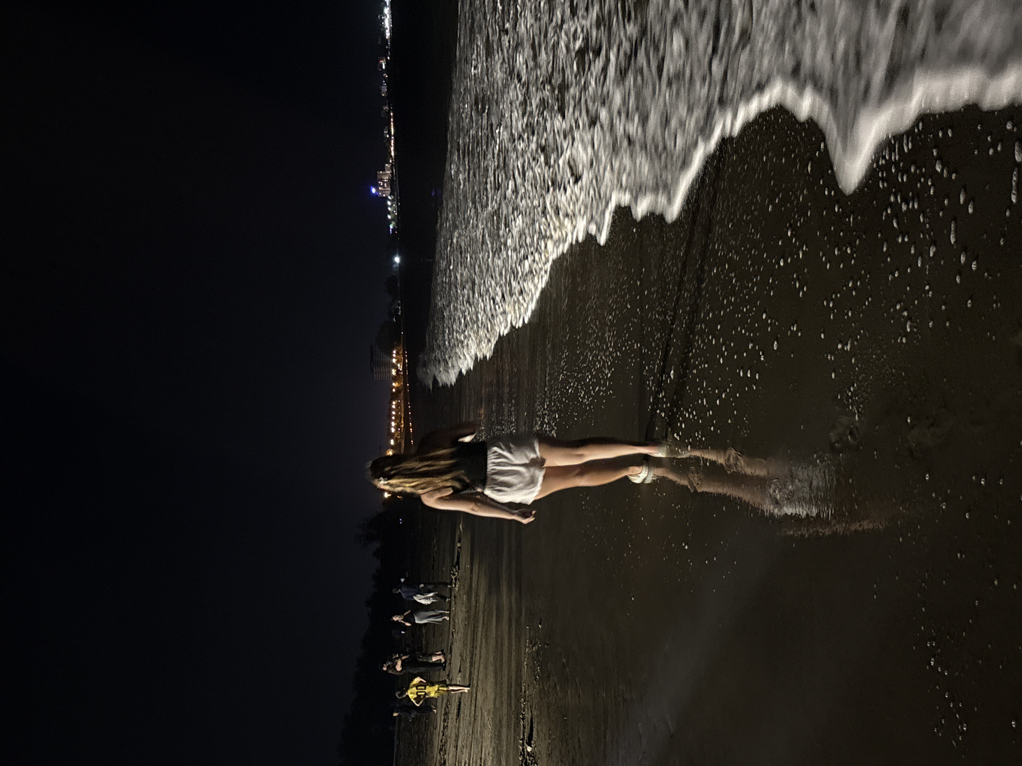 Nighttime beach strolls captured across Vietnamese coastal wards