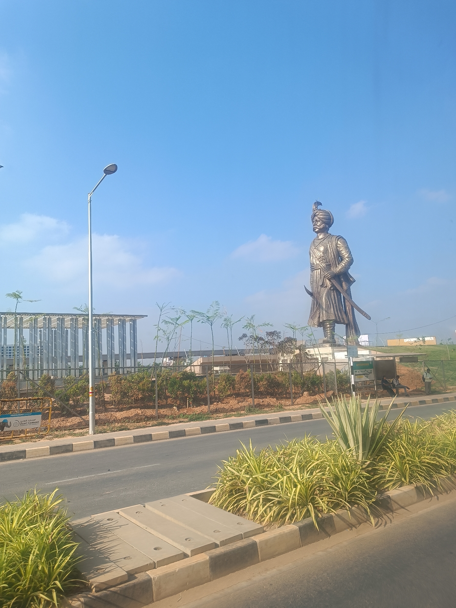 Bronze historical statue observed in Yartiganahalli, India