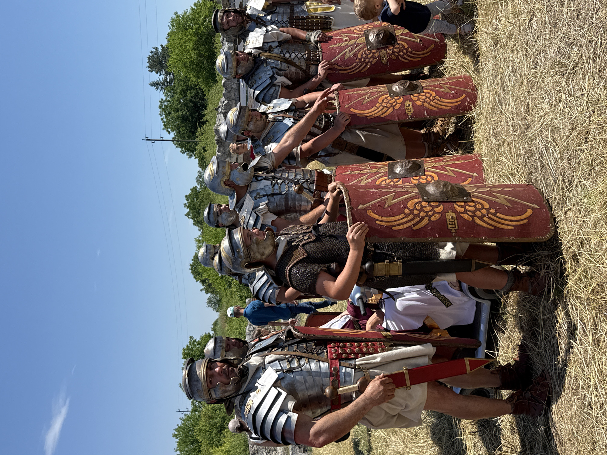 Roman reenactment held at Oescus archaeological site, Bulgaria