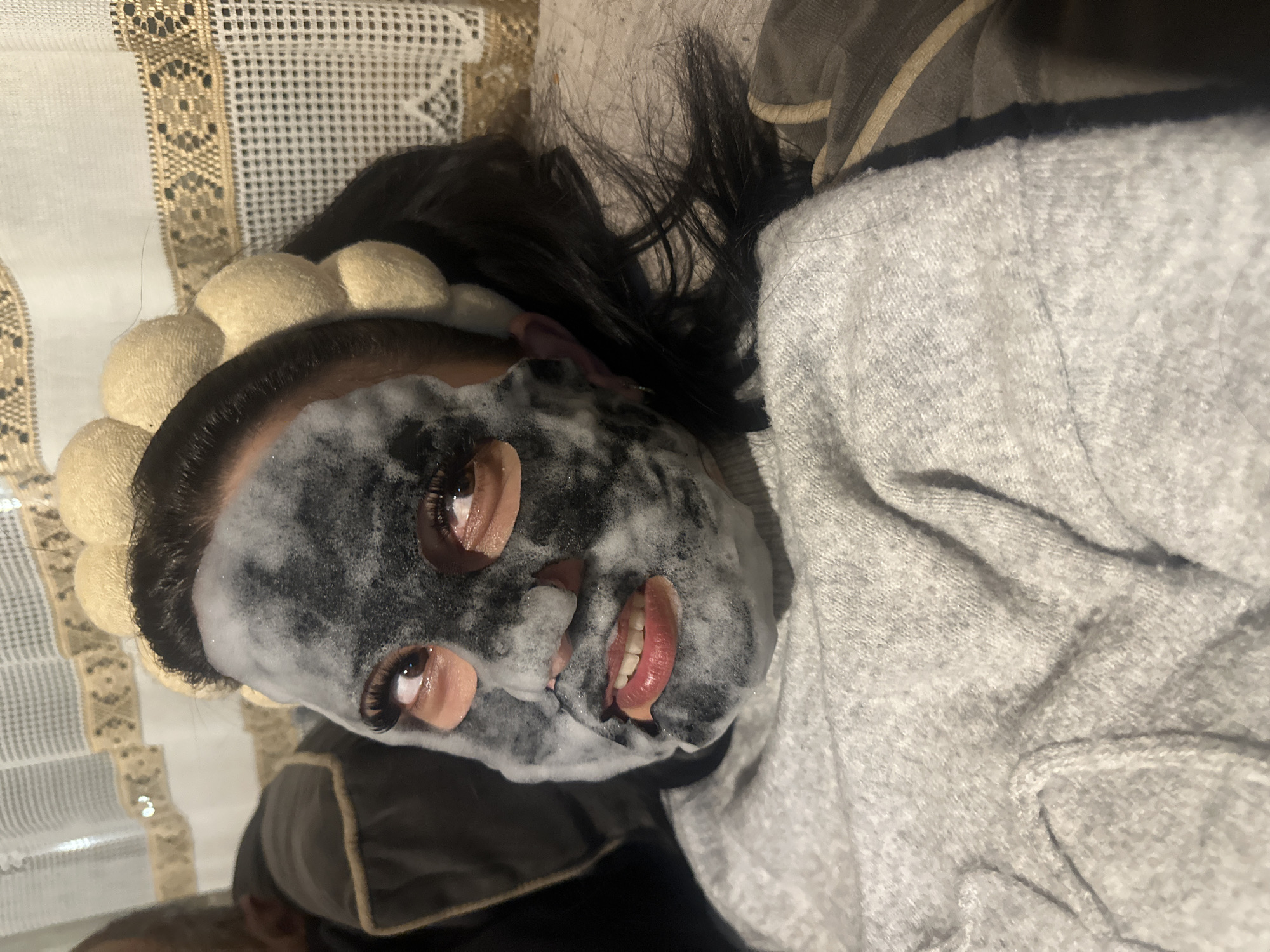 Friends Share Skincare Selfie Session in Bulgarian Home