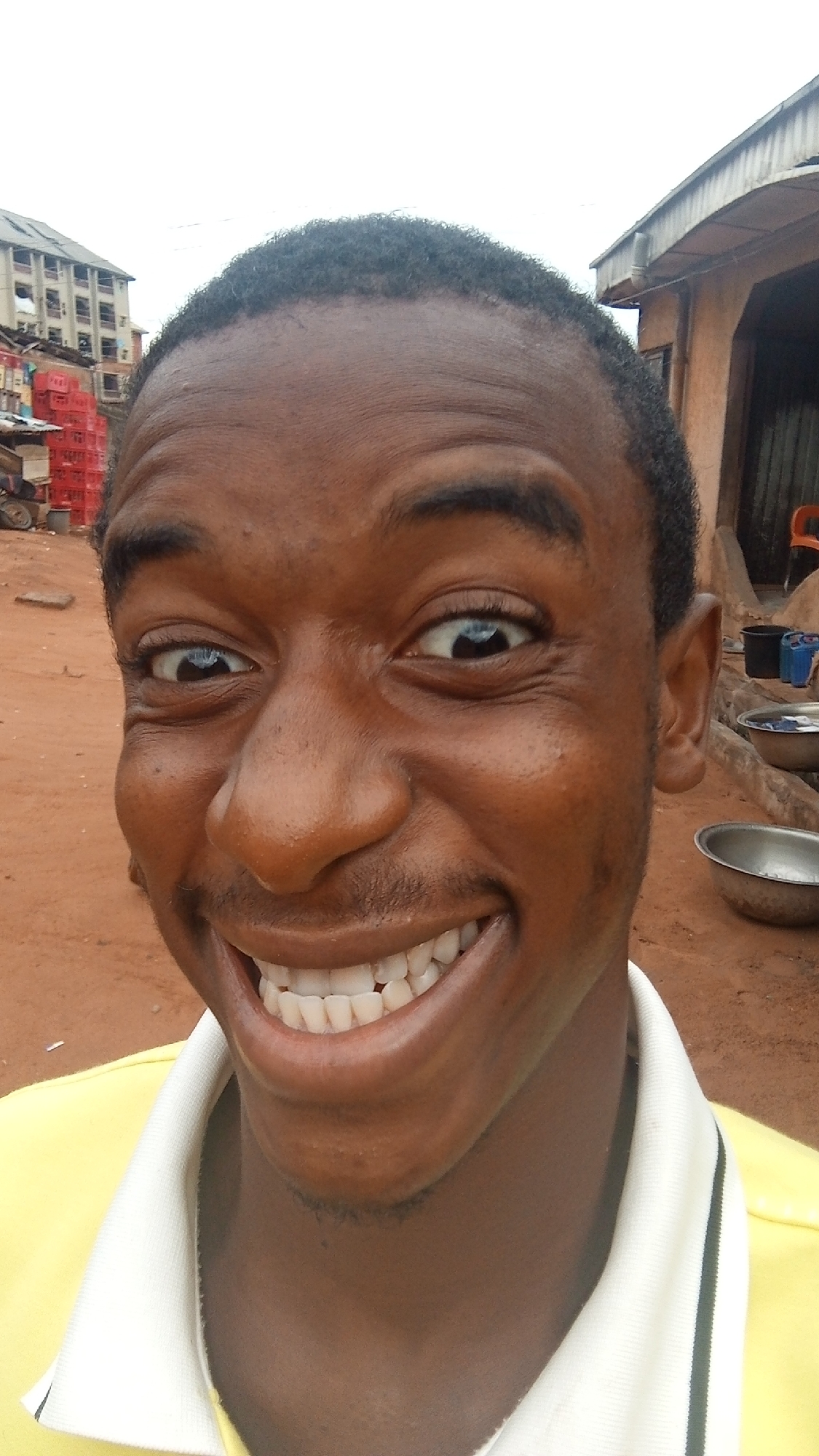Young man's morning routine documented in Nkpor, Nigeria