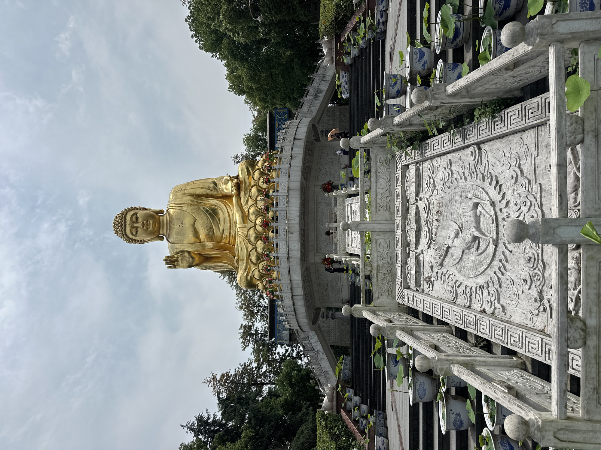 Early morning temple prayers at Chongqing Buddhist site