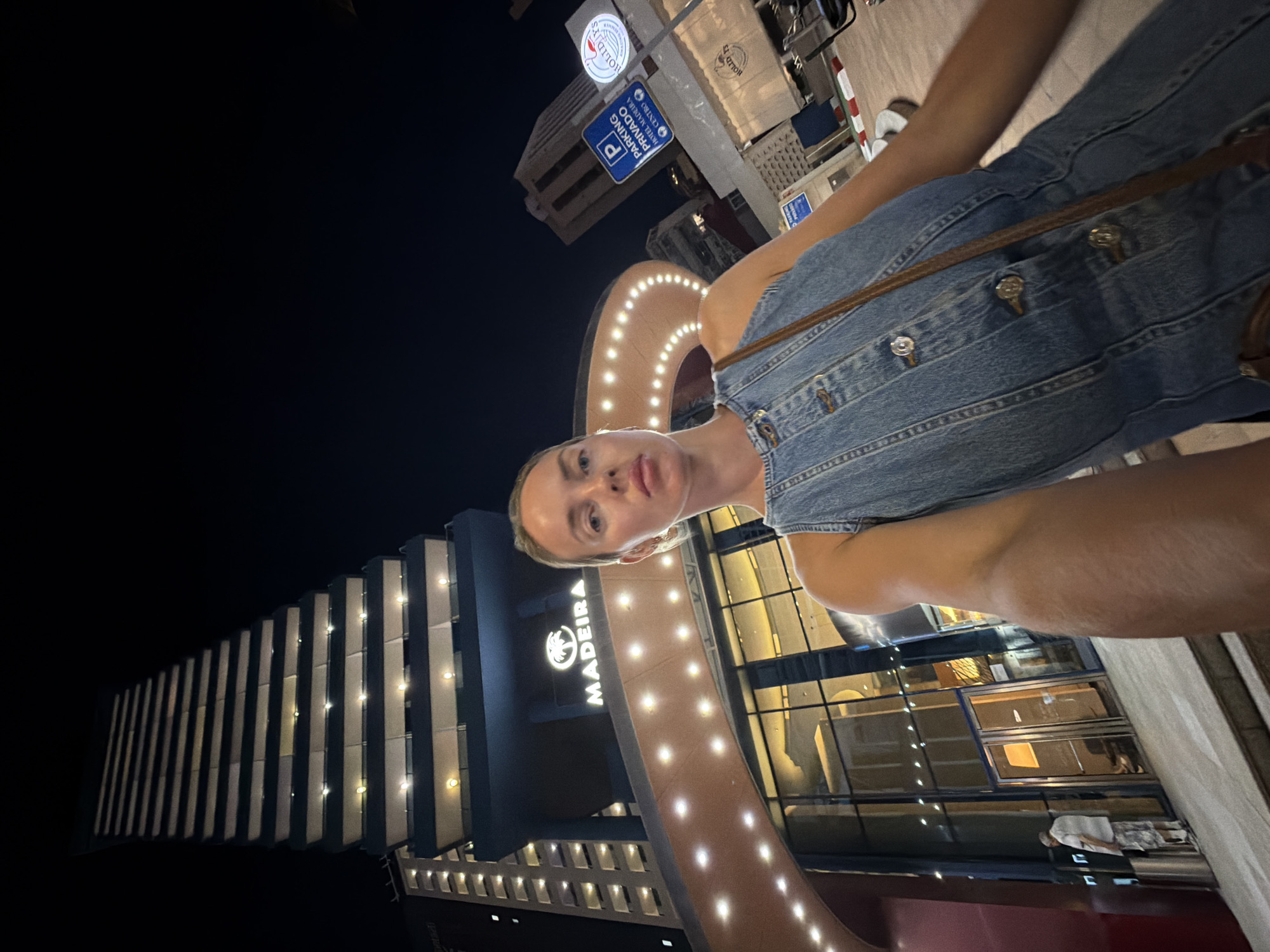 Benidorm's tourist strip buzzing on a summer night