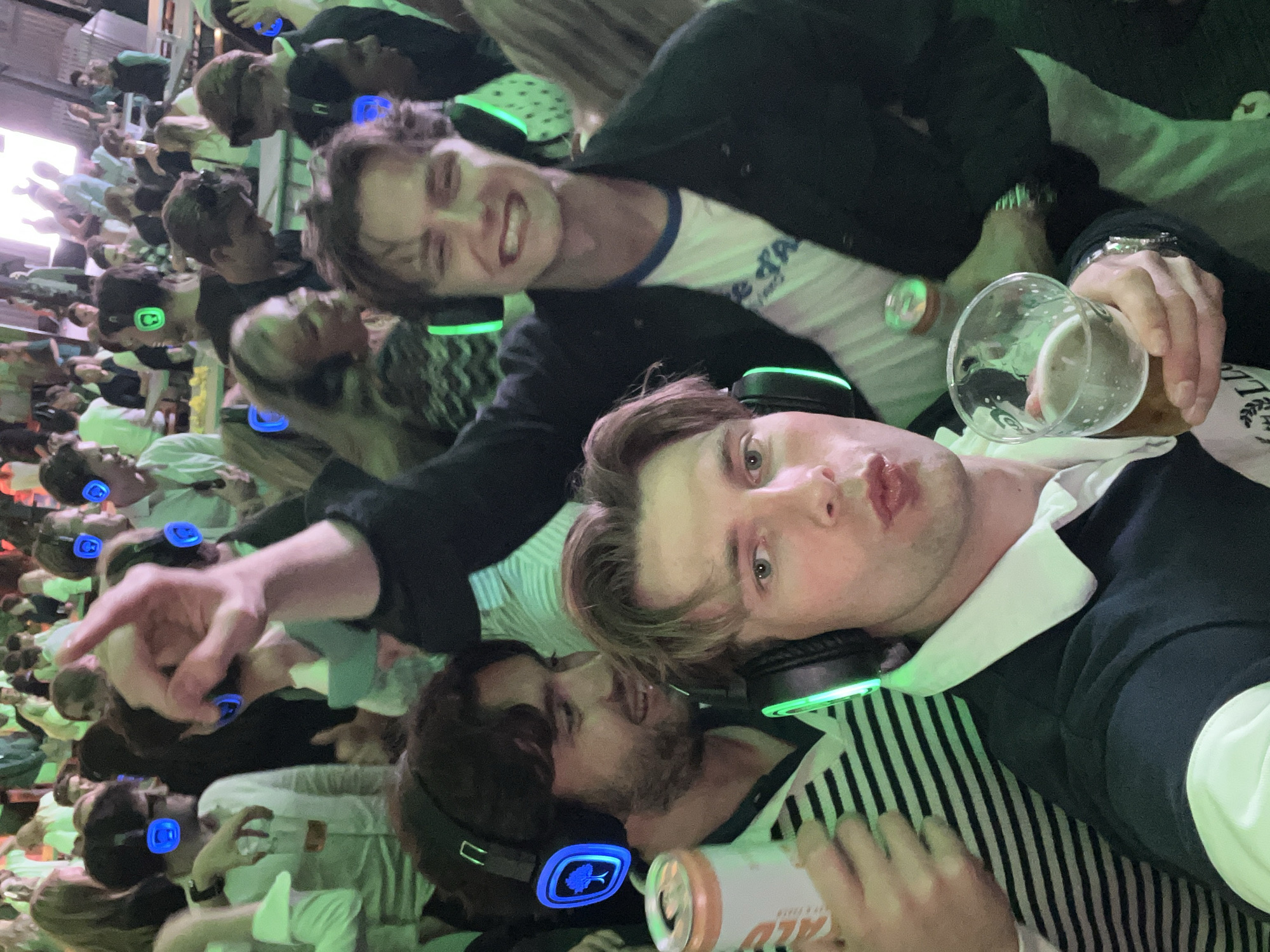 Silent disco lights up Foynhagen in Tønsberg on a June night