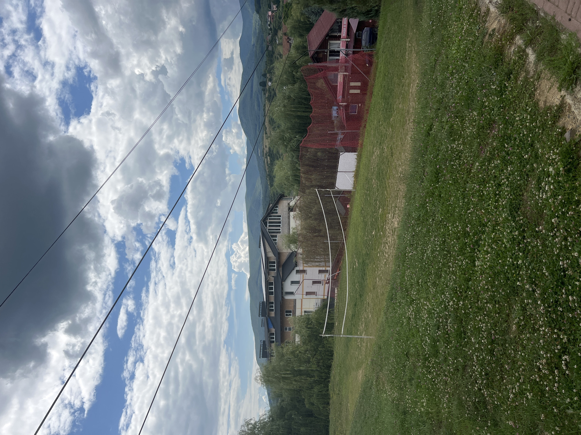 Quiet summer day at an outdoor recreation spot in rural Ukraine