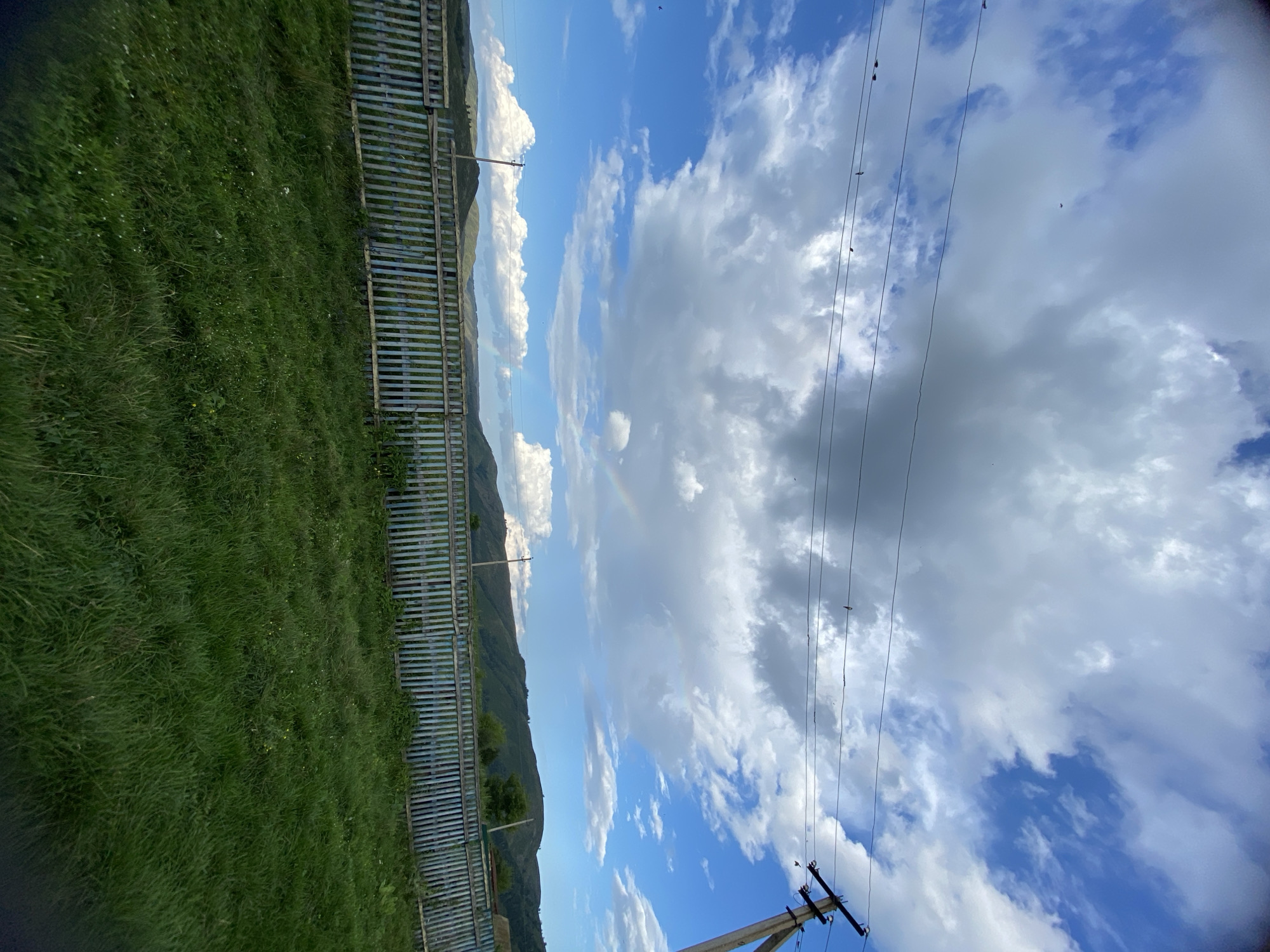 Quiet summer afternoon in a small Russian village