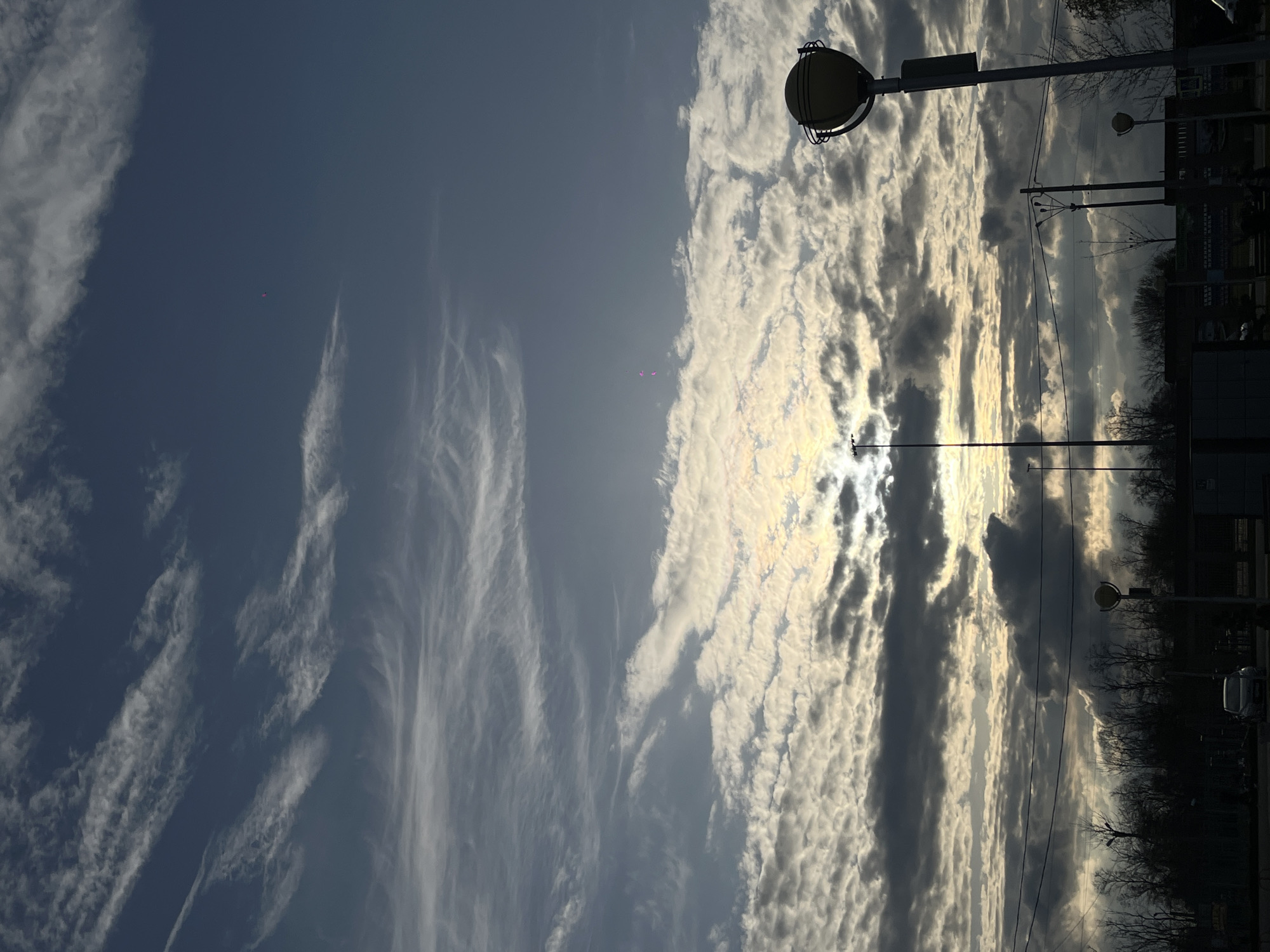 Woman documents afternoon with selfies, sky watching in Novopokrovskaya
