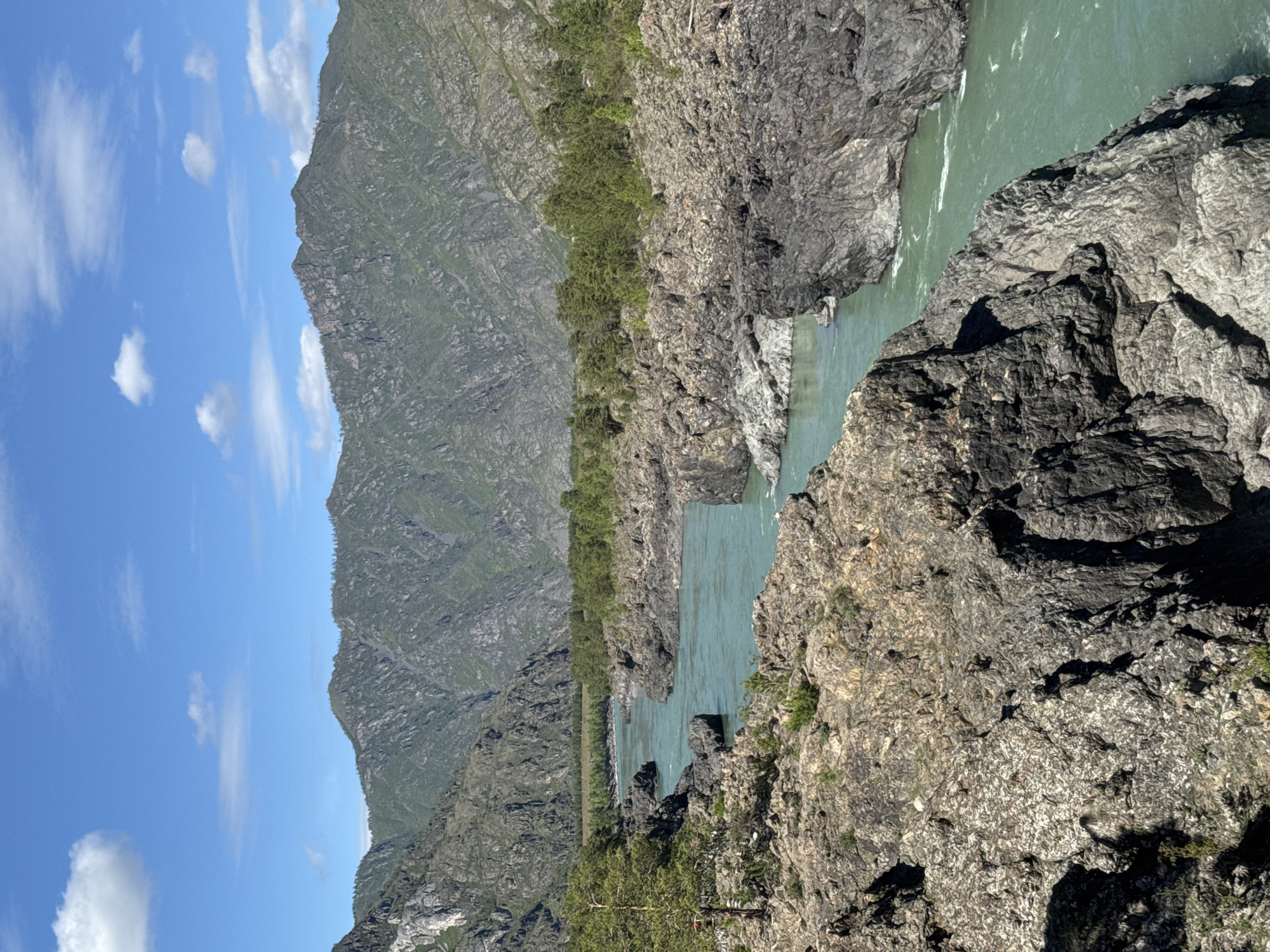 River valley landscape documented near Edigan, Russia