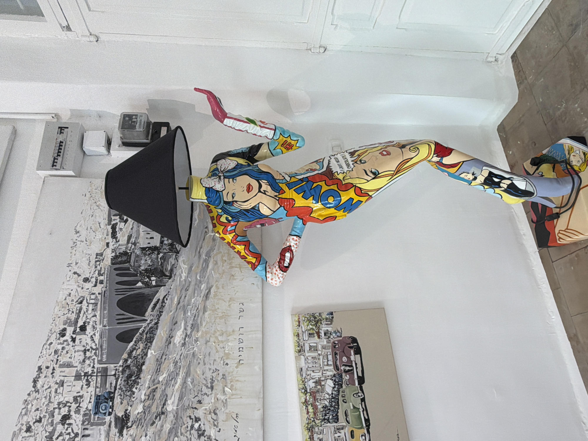 Eclectic art installations documented across Tel Aviv gallery spaces