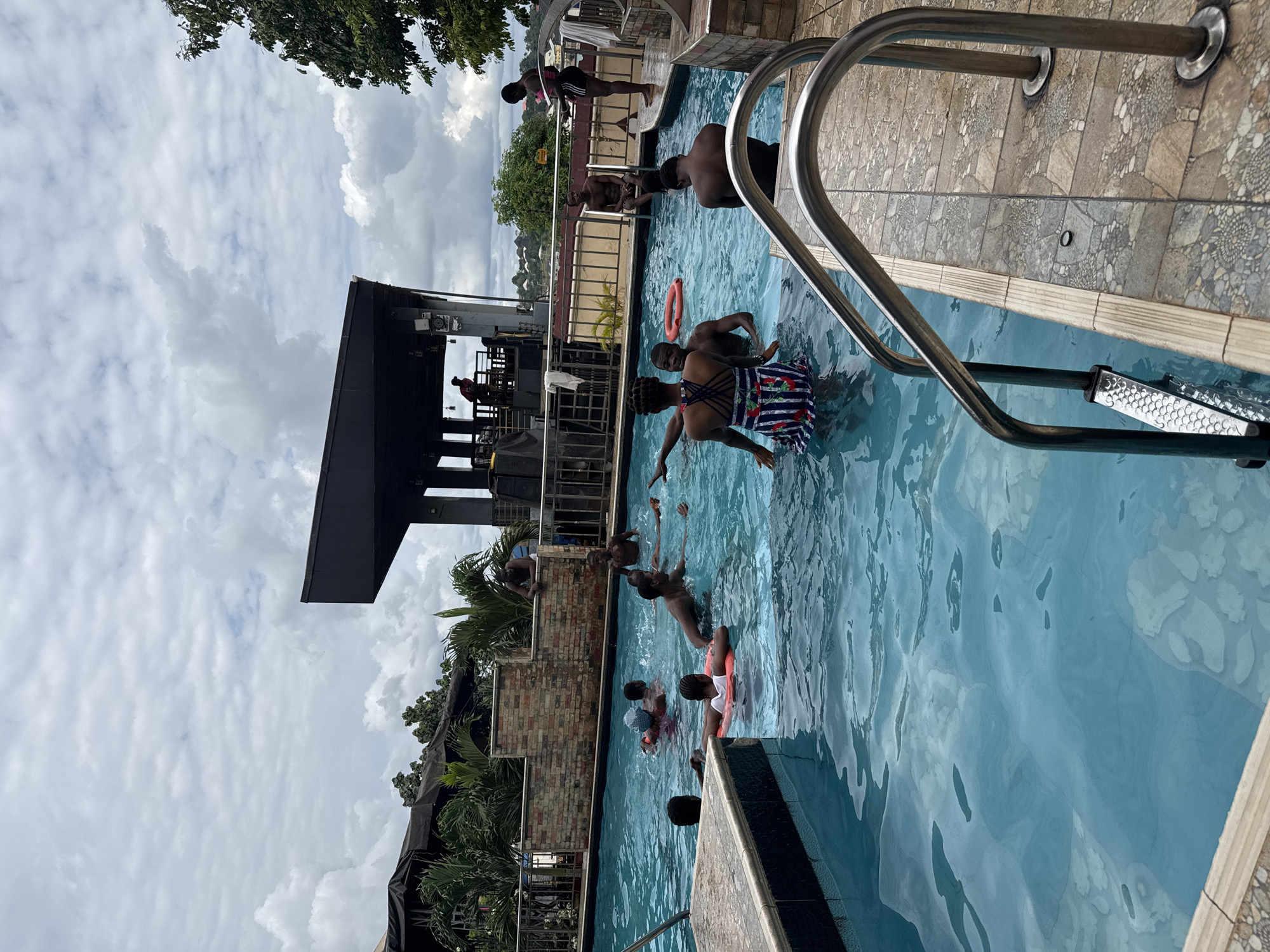 Poolside hangout at a resort in Nkpor, Nigeria