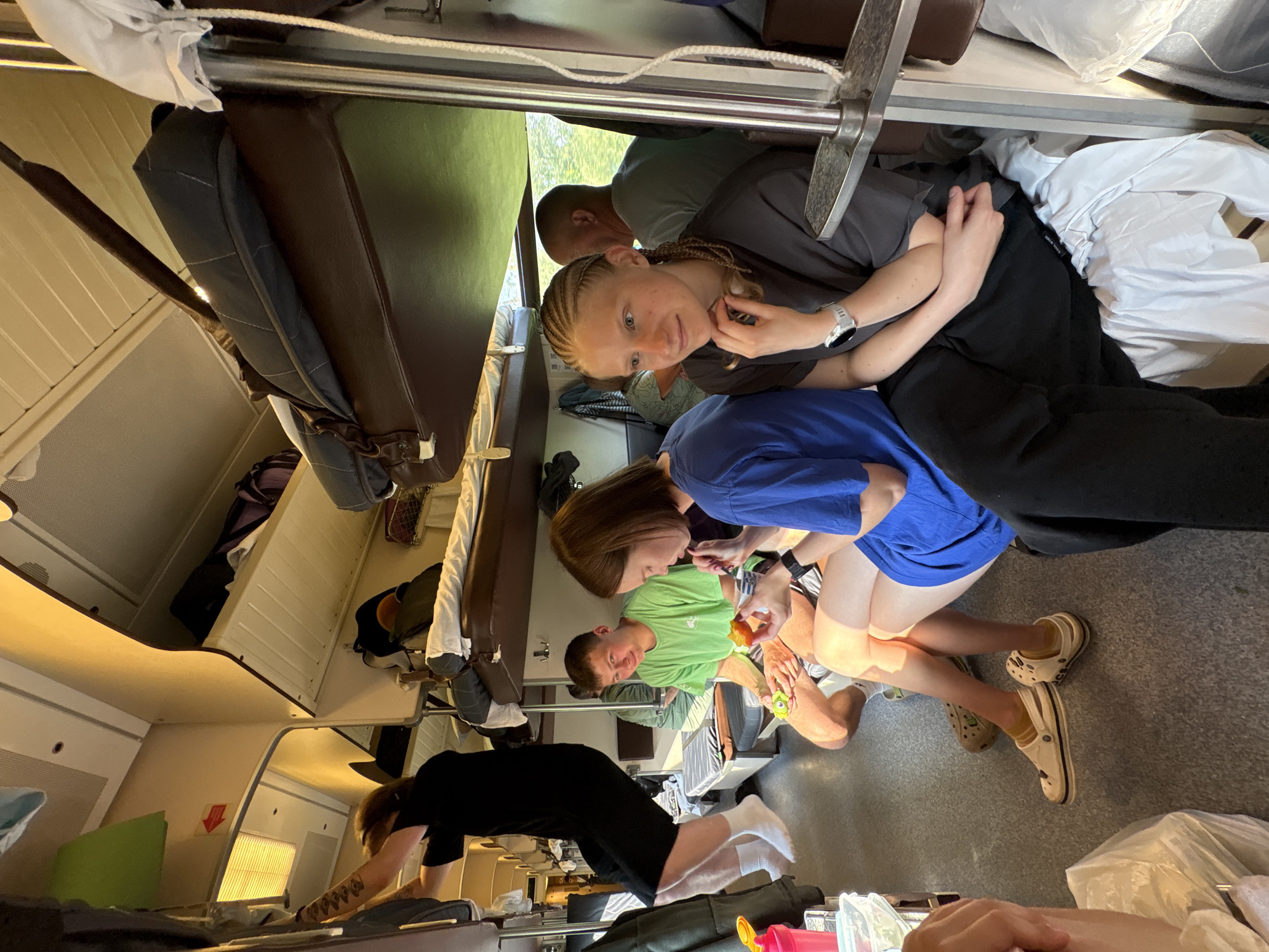 Sleeper compartment life rolling through Siberian forest