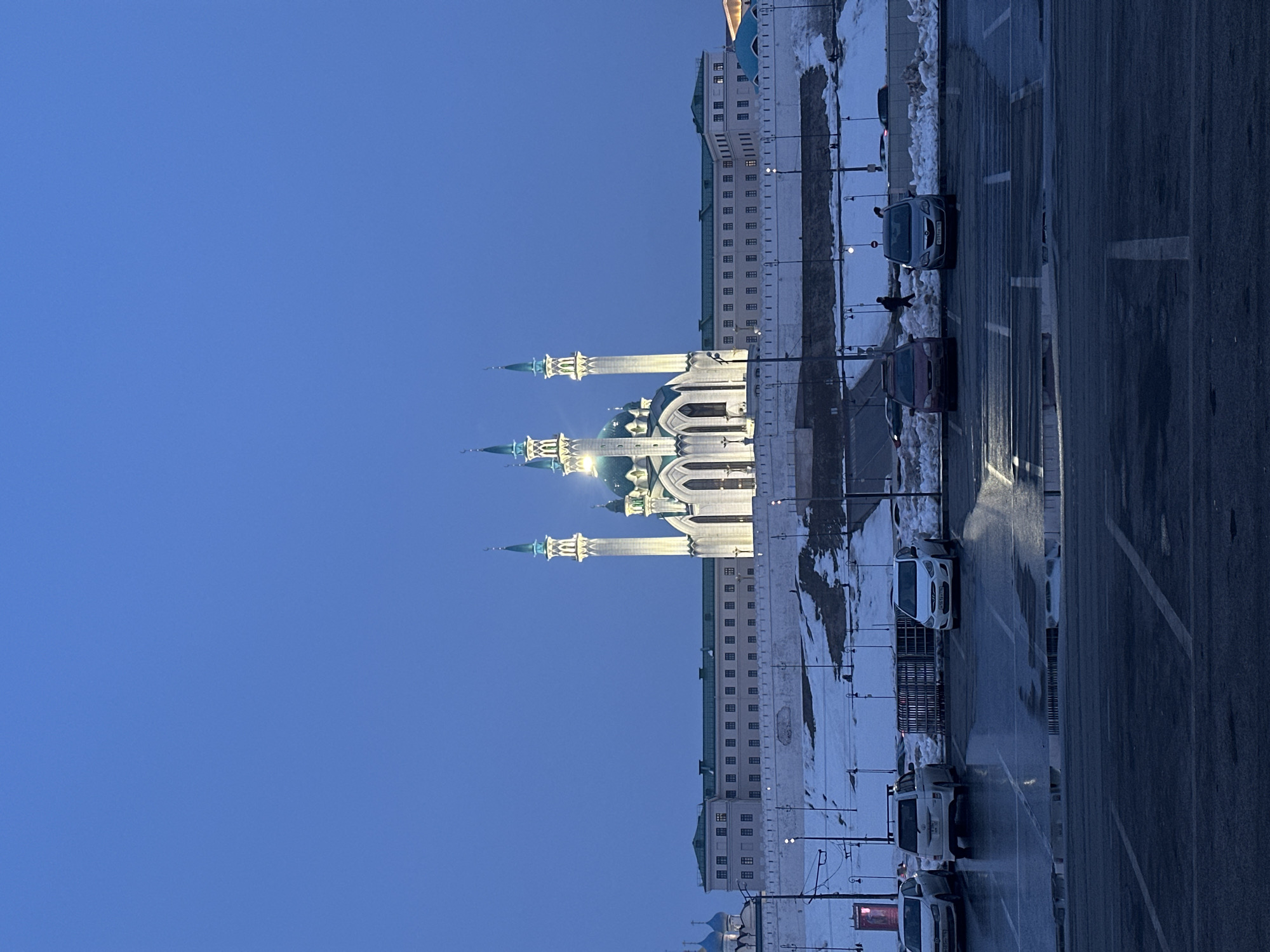 Tourist photographs document Kazan landmarks and street portrait