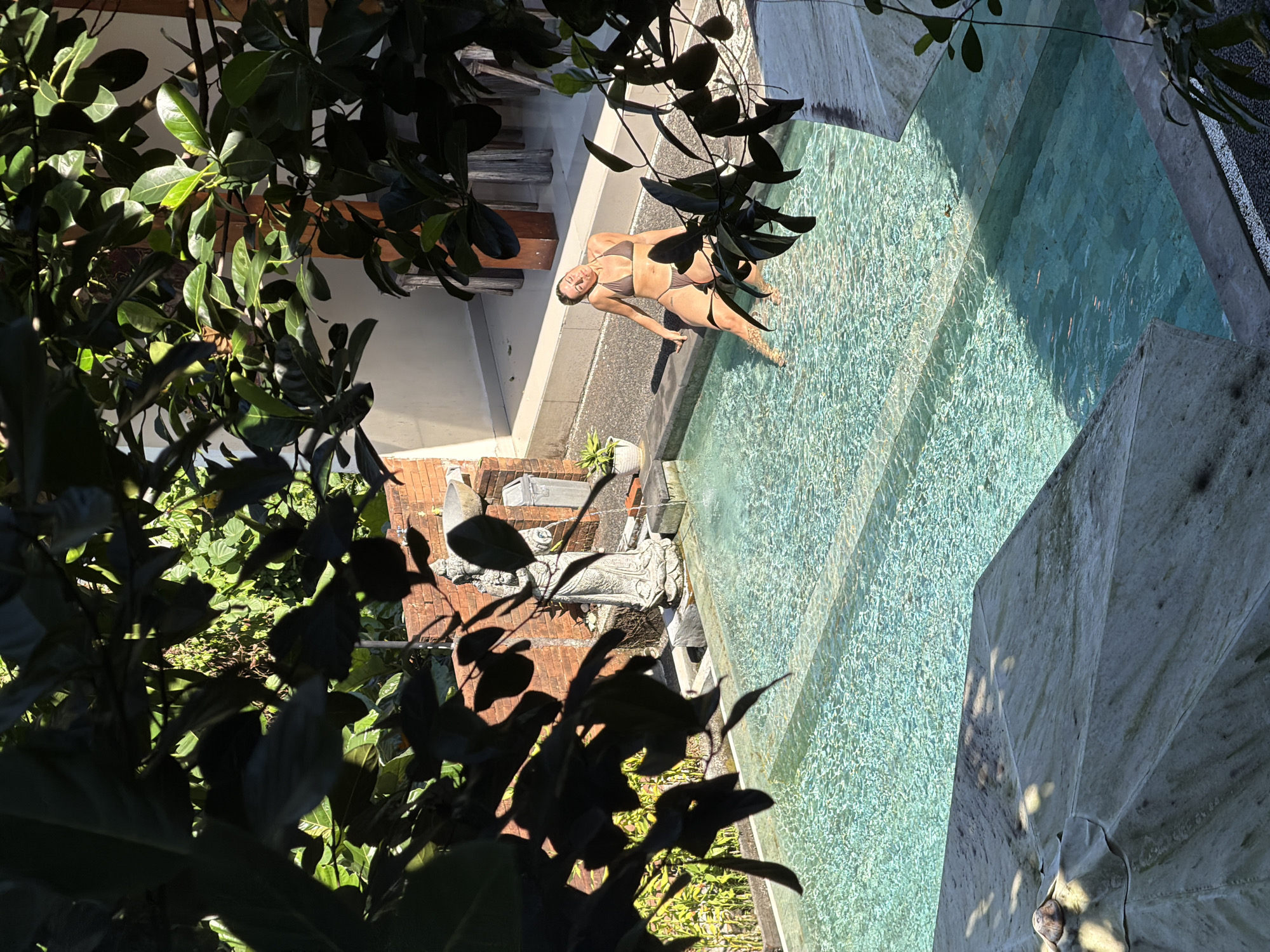 Quiet morning at a traditional villa in Ubud, Bali