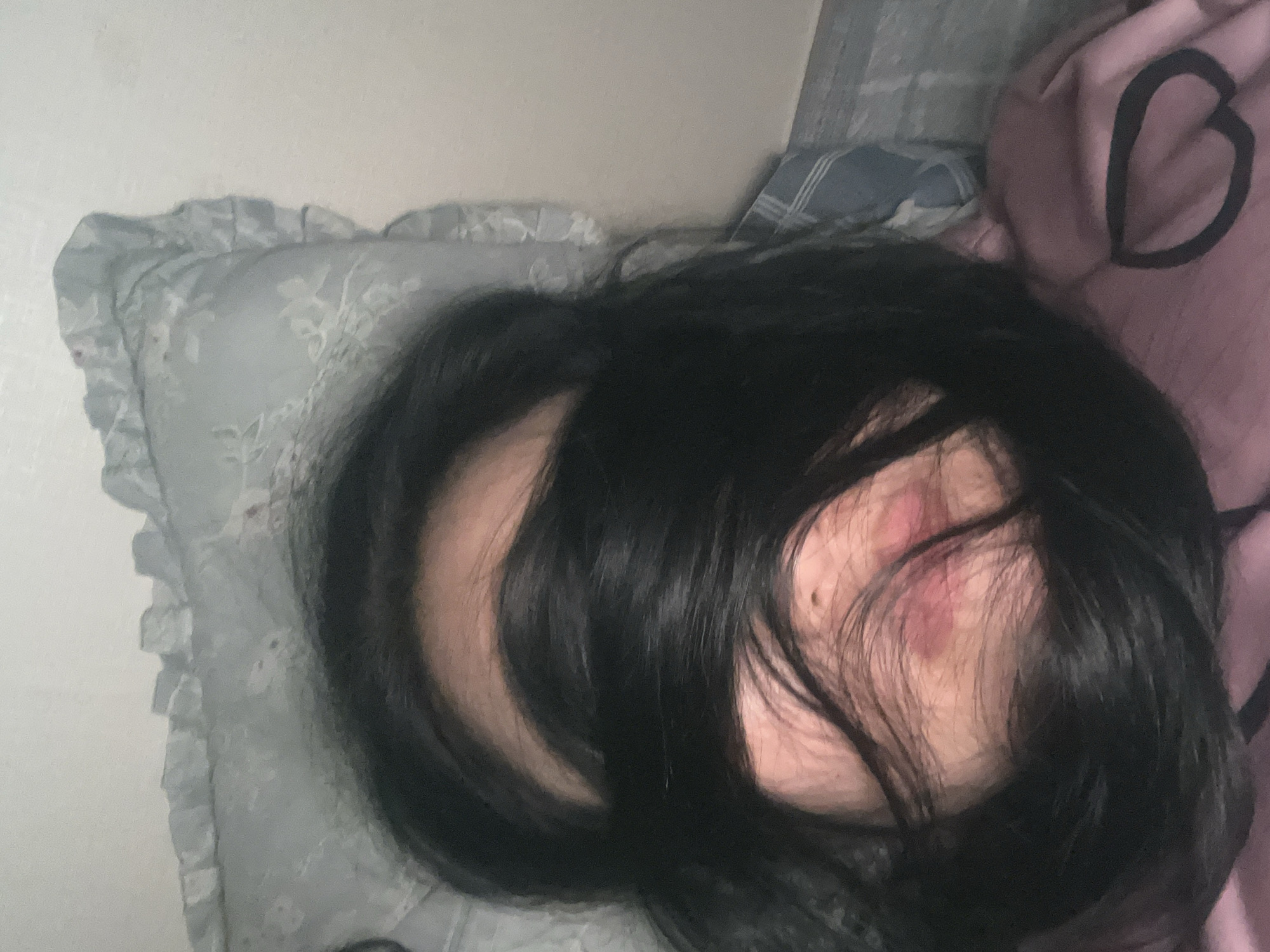 Personal moments documented: bedroom rest, fast food meal, domestic scenes