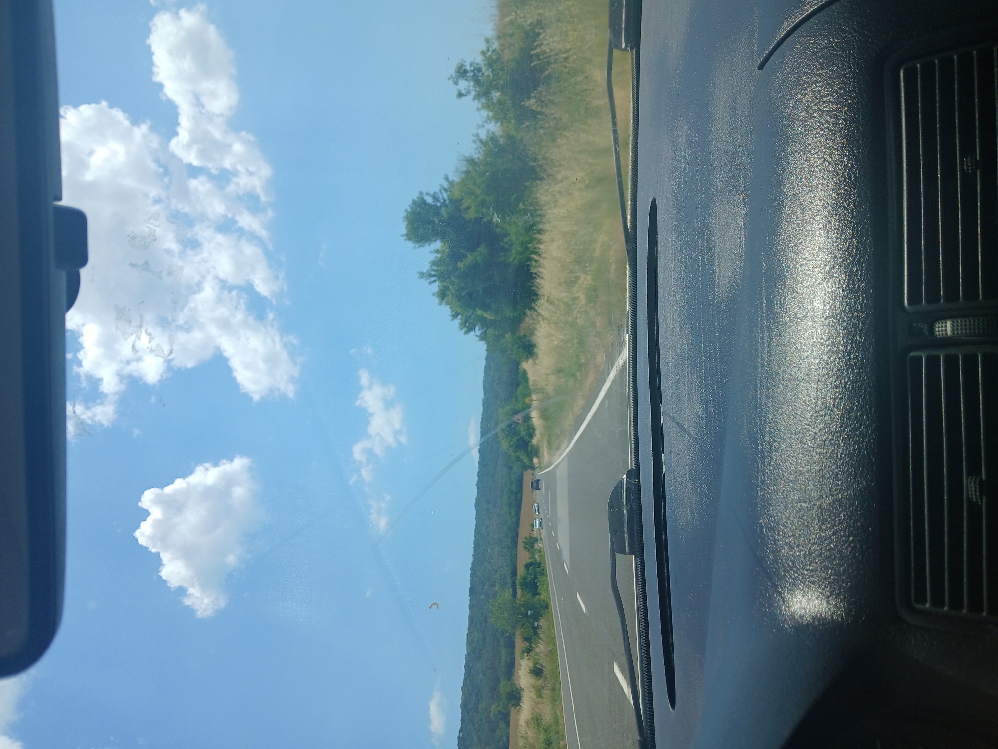 Road trip through rural Obrochishte, Bulgaria countryside