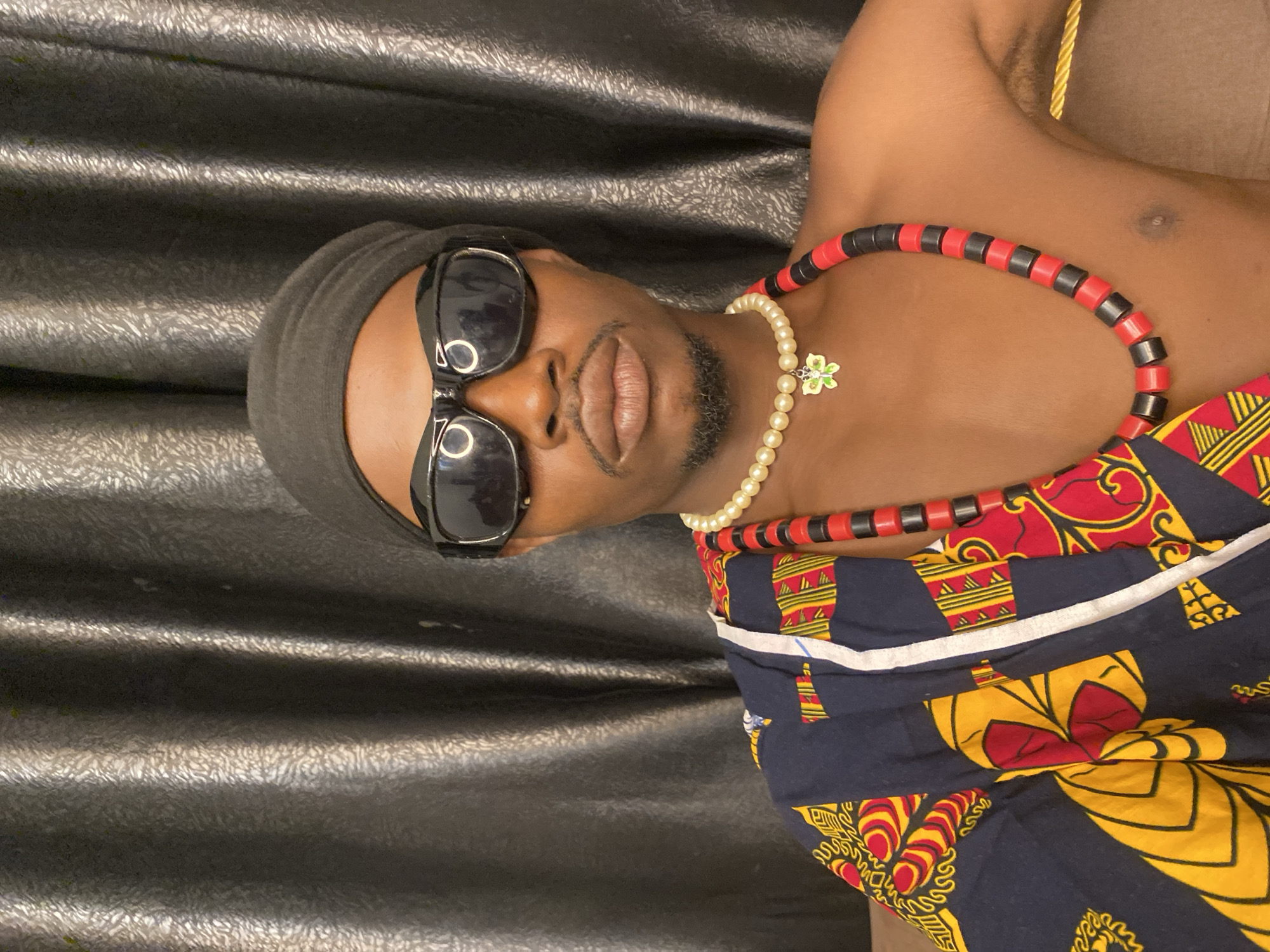 Portrait session in Abakaliki with bold accessories and a self-care vibe