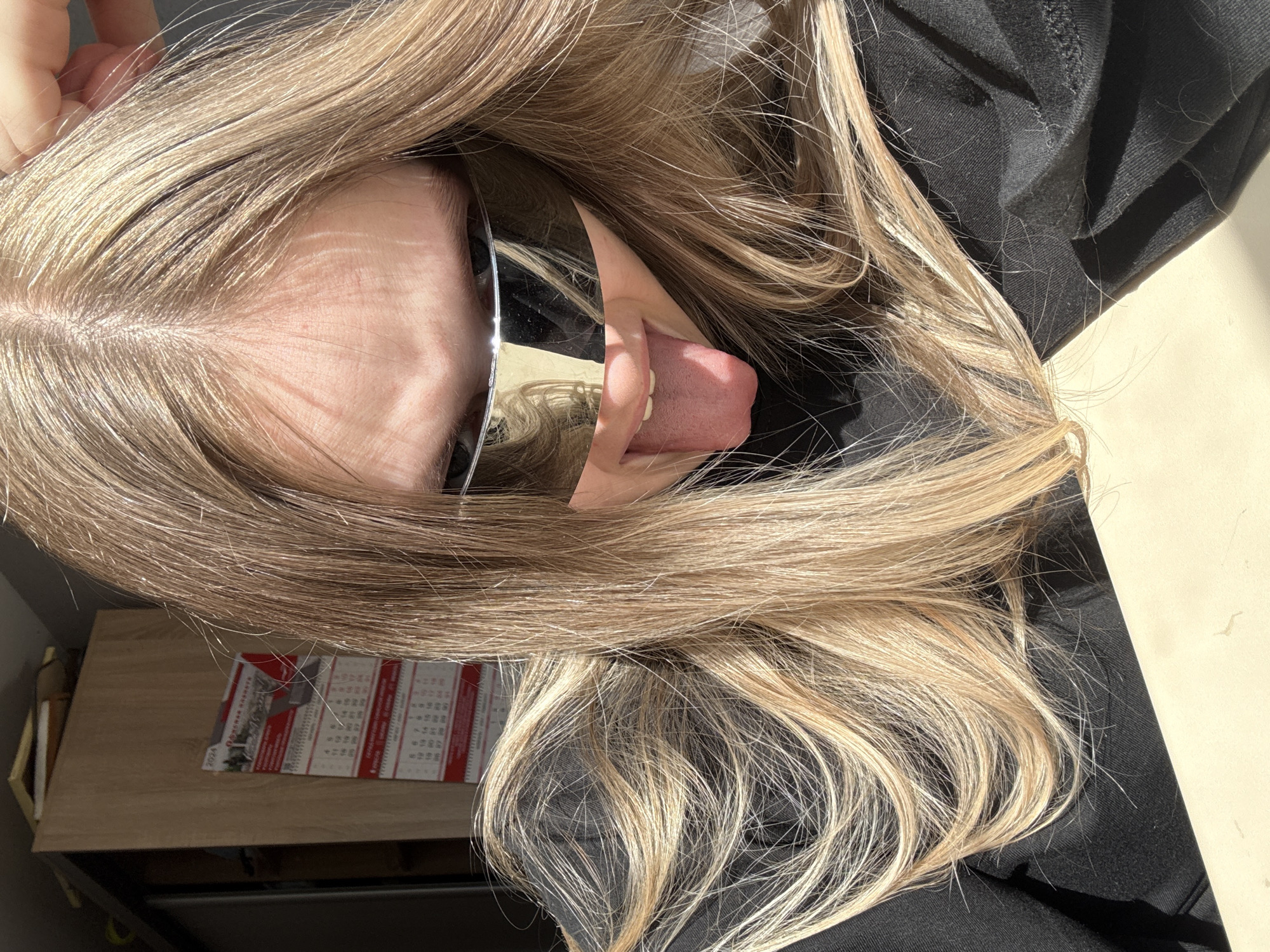 Playful selfies captured in Zhigalki, Russia during morning hours