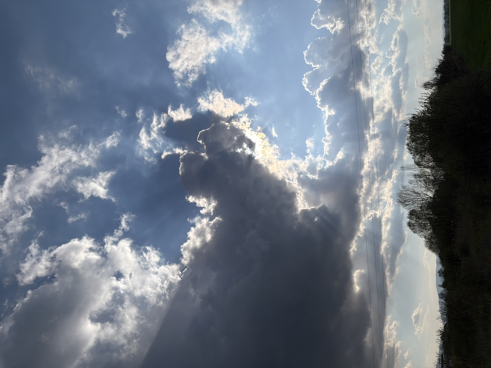 Dramatic cloudy sky observed over Negovan, Bulgaria
