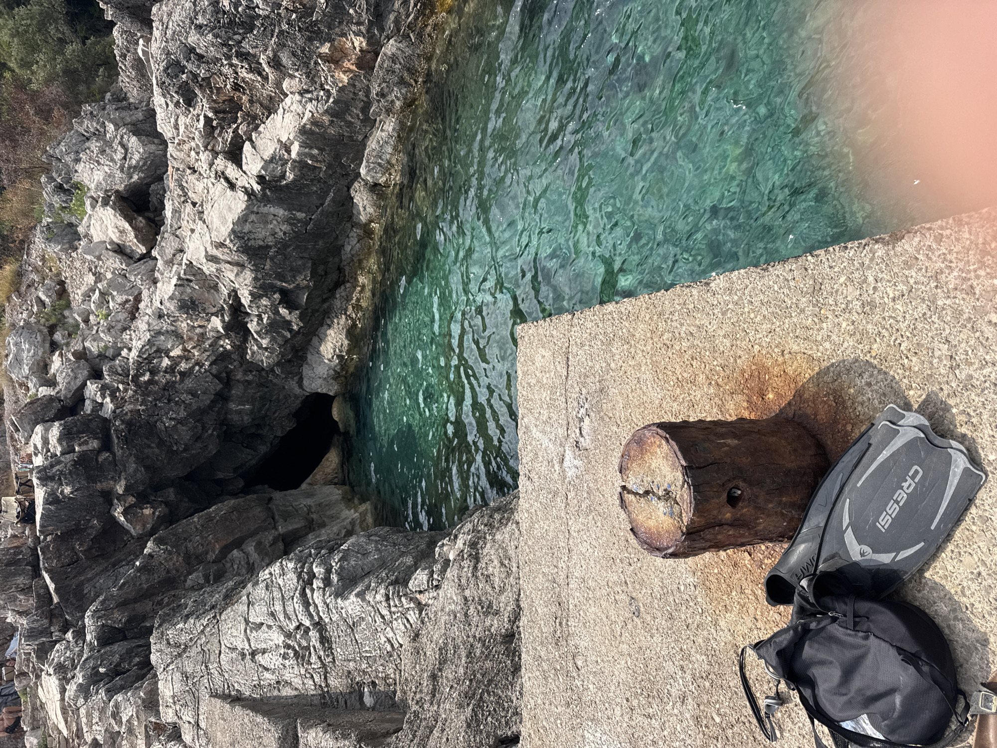 Swimming and gear on the Montenegrin coast