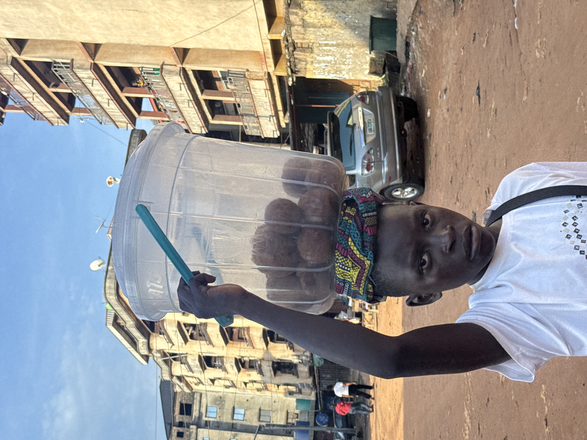 Afternoon street life in Onitsha, Nigeria
