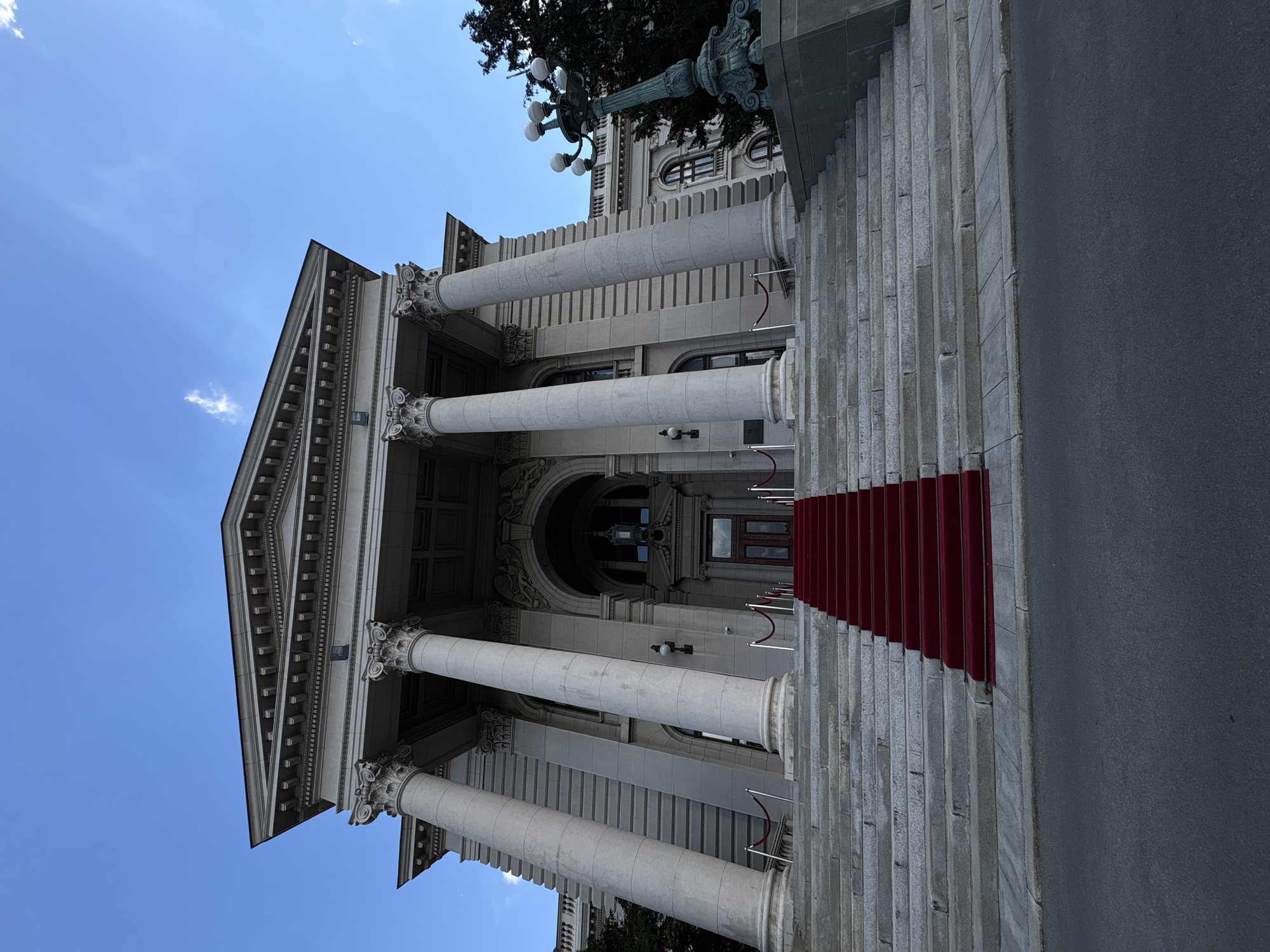 Serbian Parliament building photographed in Belgrade
