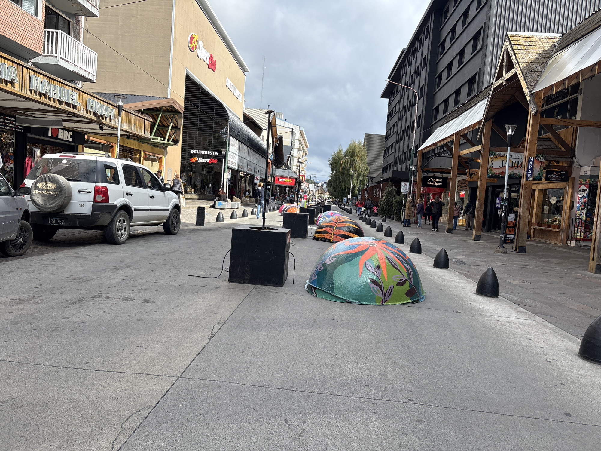 Street scenes documented across San Carlos de Bariloche, Argentina