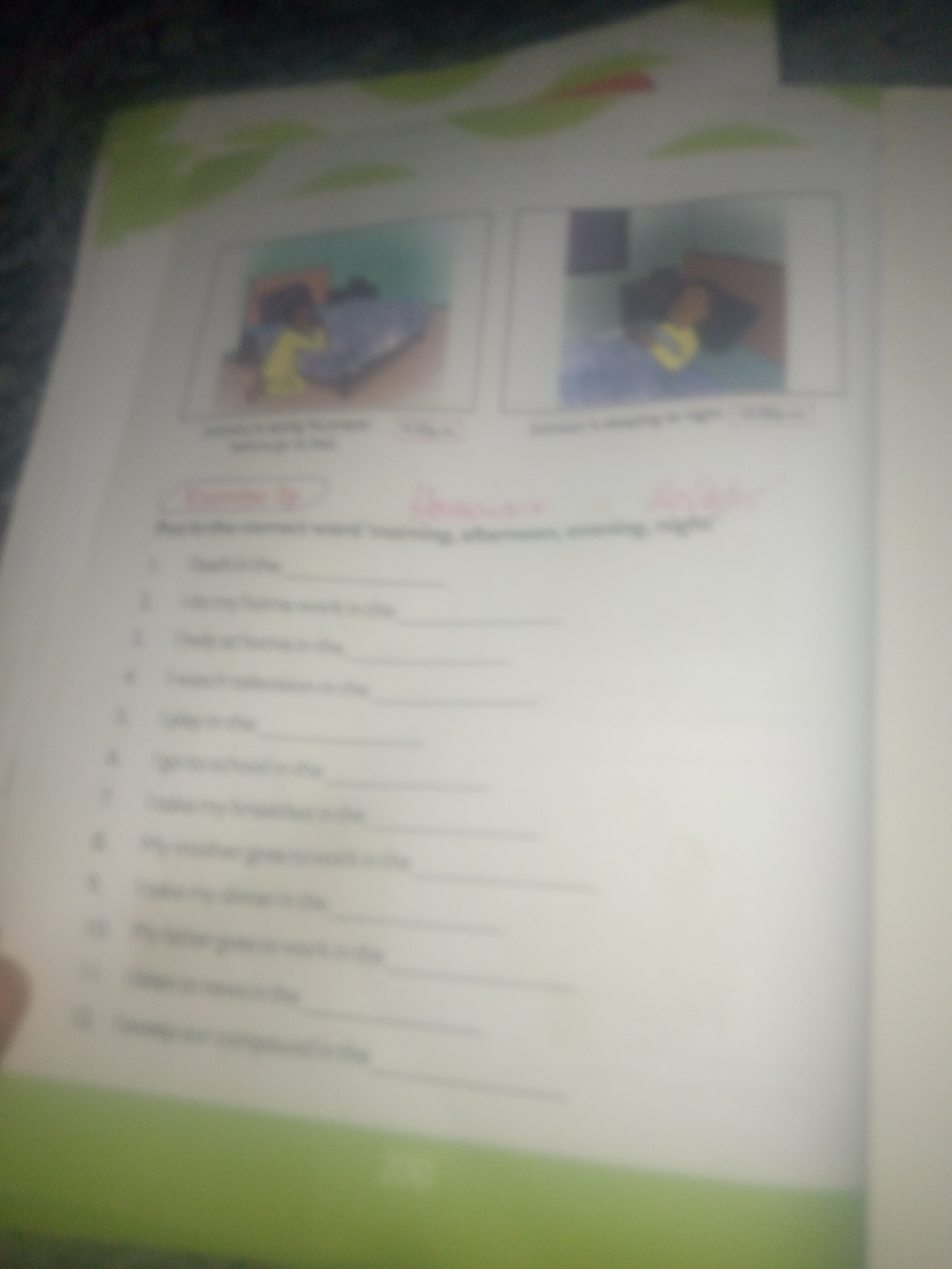 Nigerian primary school workbooks photographed page by page in Jauro Yinu
