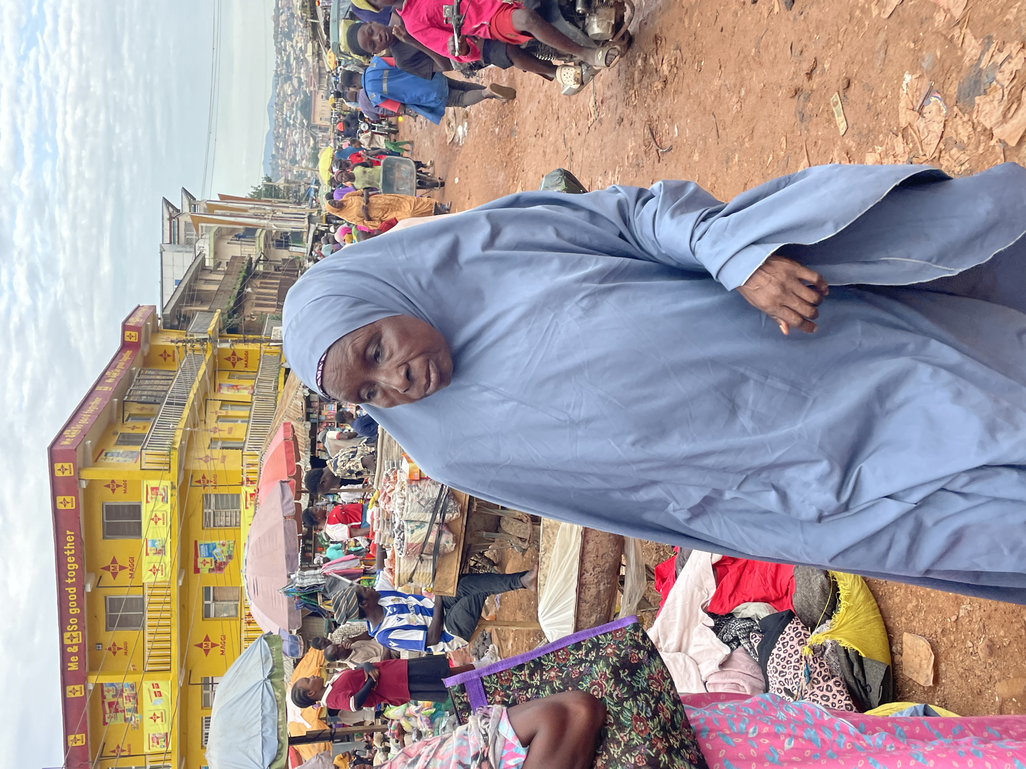 Jos market in full swing on a busy weekday afternoon