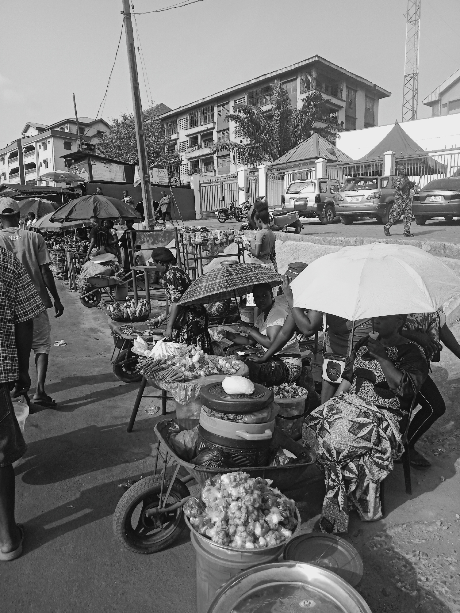 Ordinary market day scenes documented in Obosi, Nigeria