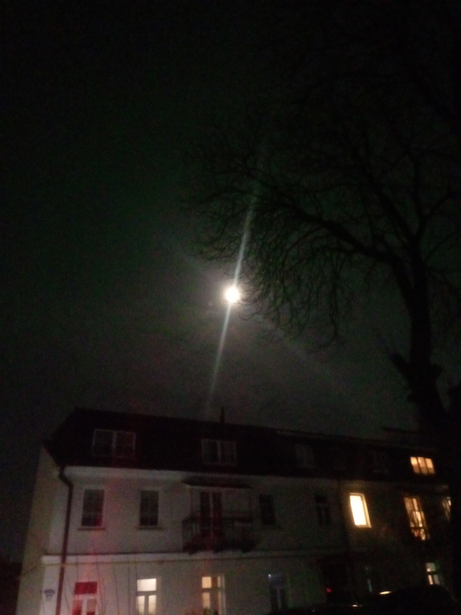 Evening captures illuminate Hrodna residential buildings under moonlight
