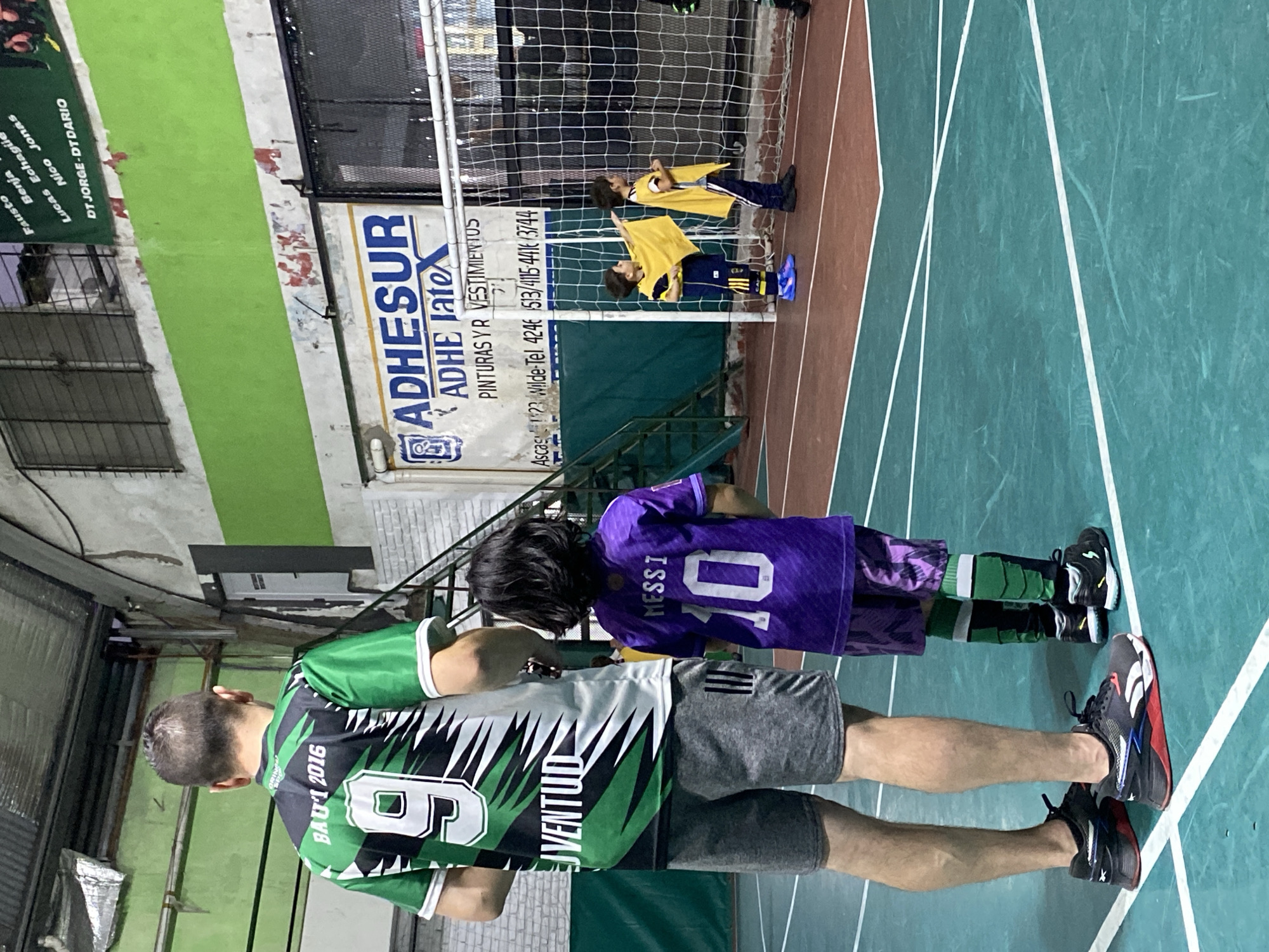 Evening futsal and coffee moments documented in Wilde, Argentina