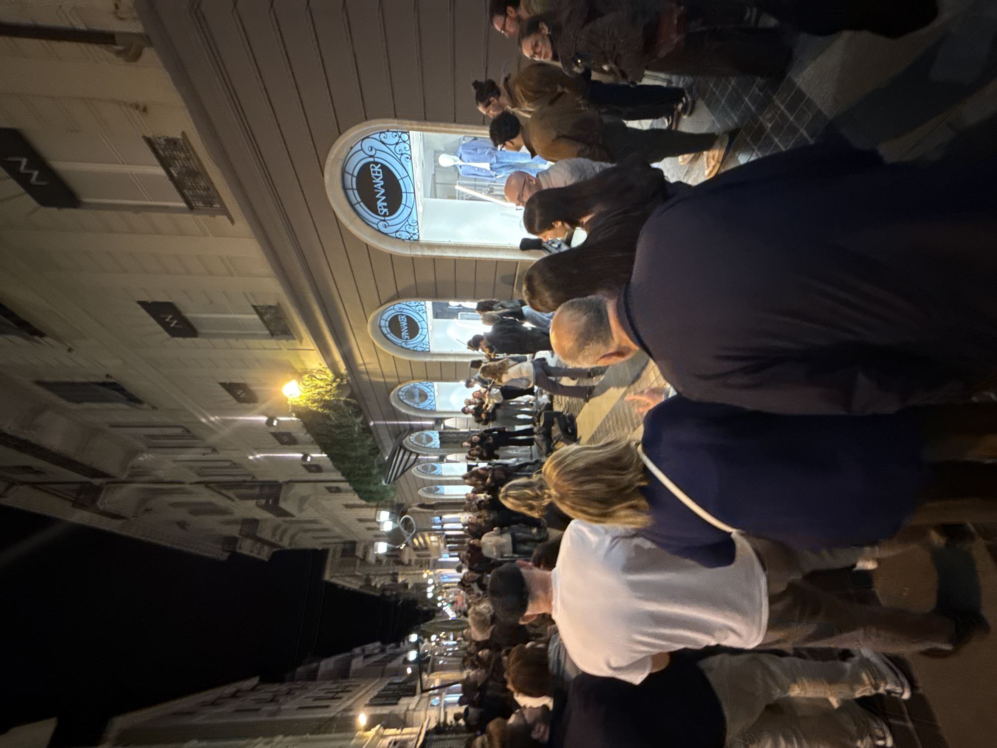Street musicians draw crowd in Sanremo's nighttime district