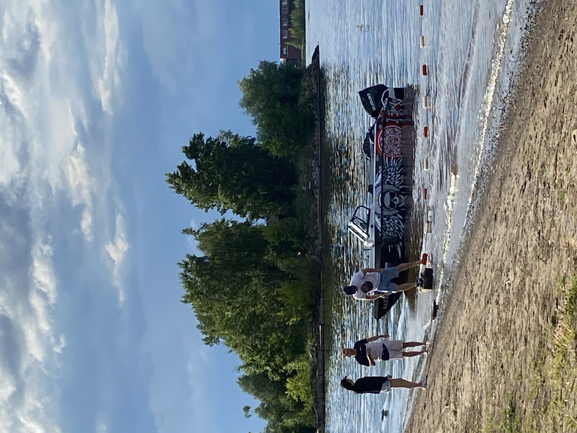 Paddleboard race and outdoor festival on the Kama River