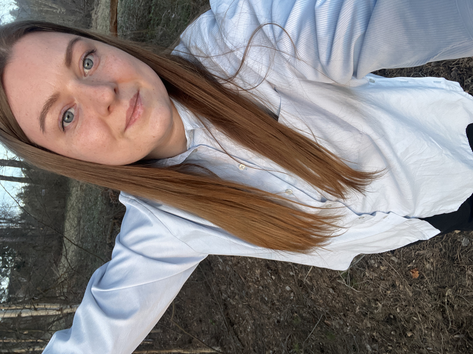 Woman photographed outdoors near Razdolye, Russia