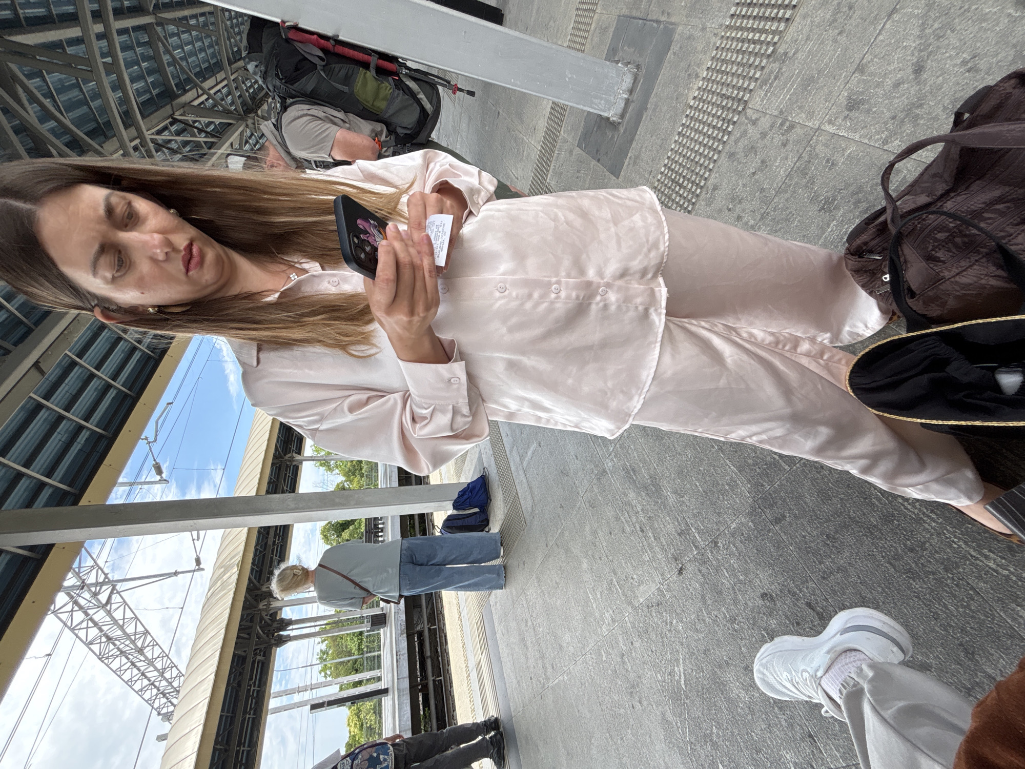 Quiet morning wait at Sirius train station, Sochi