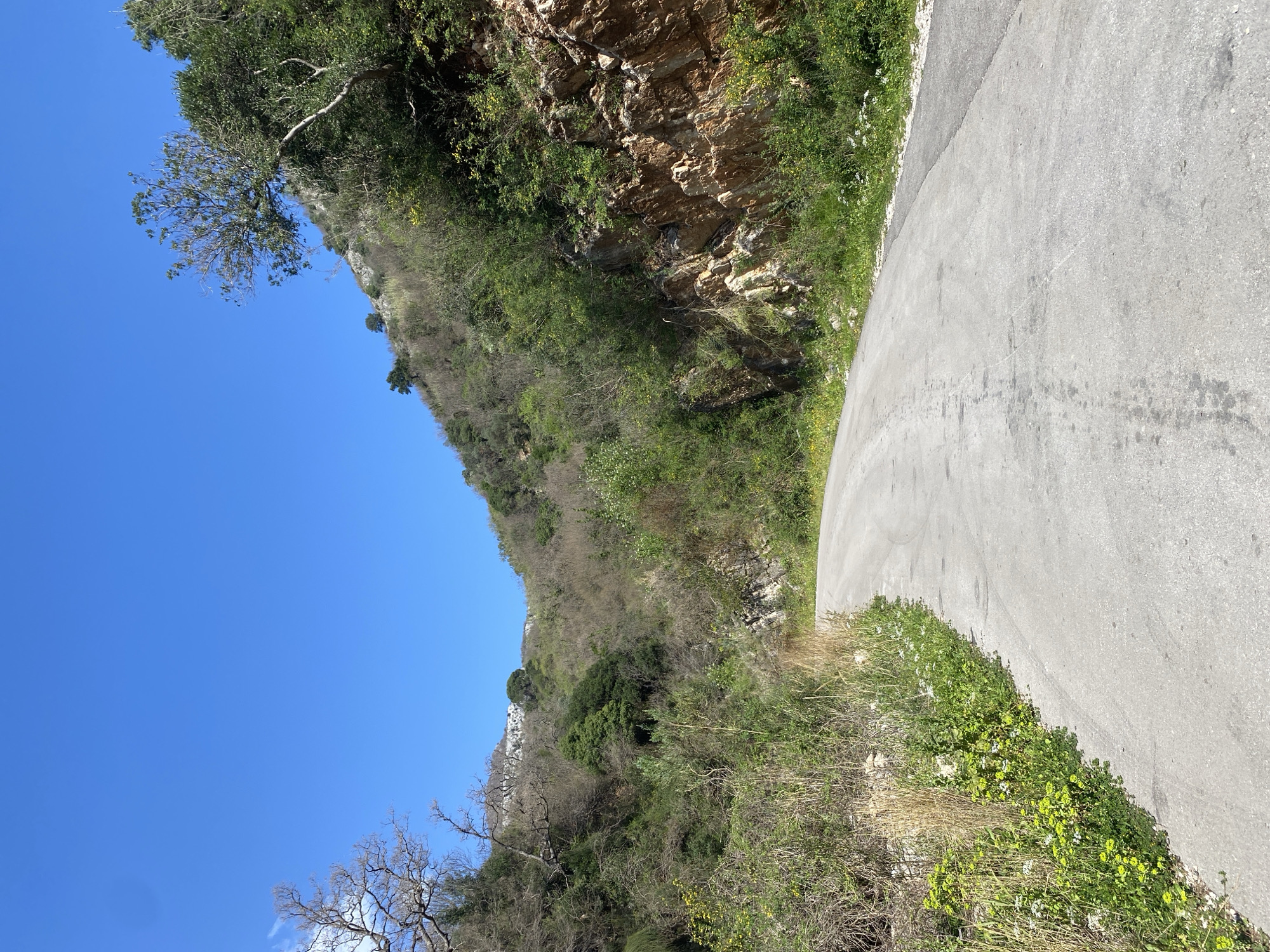 Hillside road documented in Perazića Do, Montenegro
