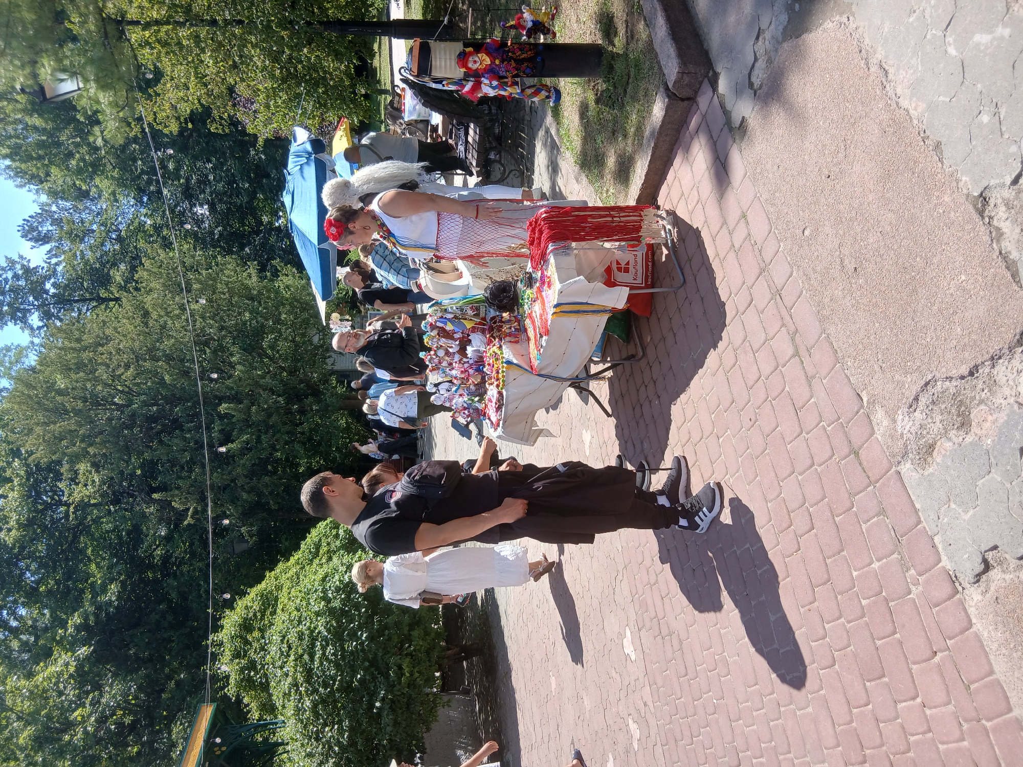 Folk market and war exhibit share space in Truskavets