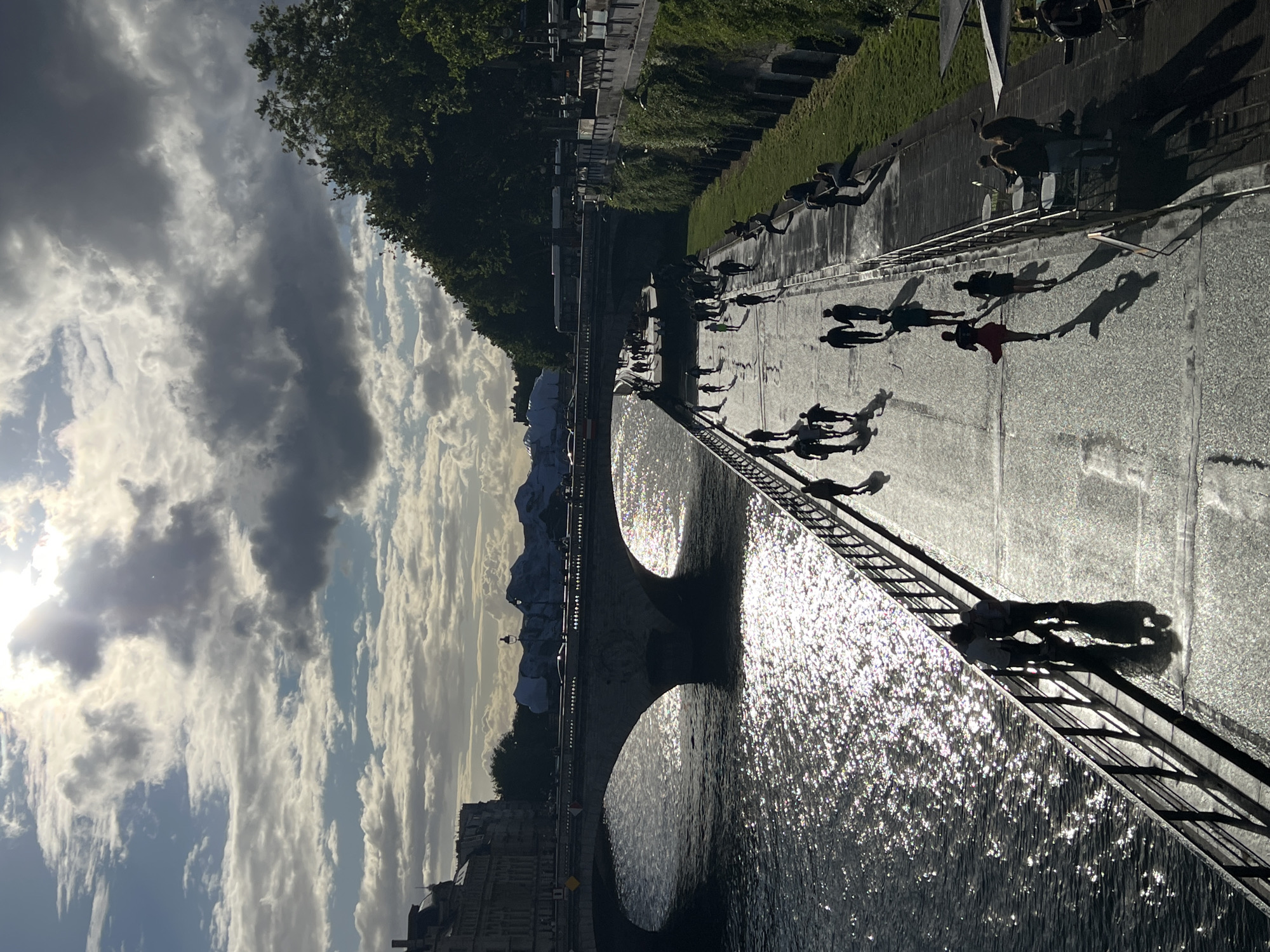 Seine River afternoon scenes captured across central Paris