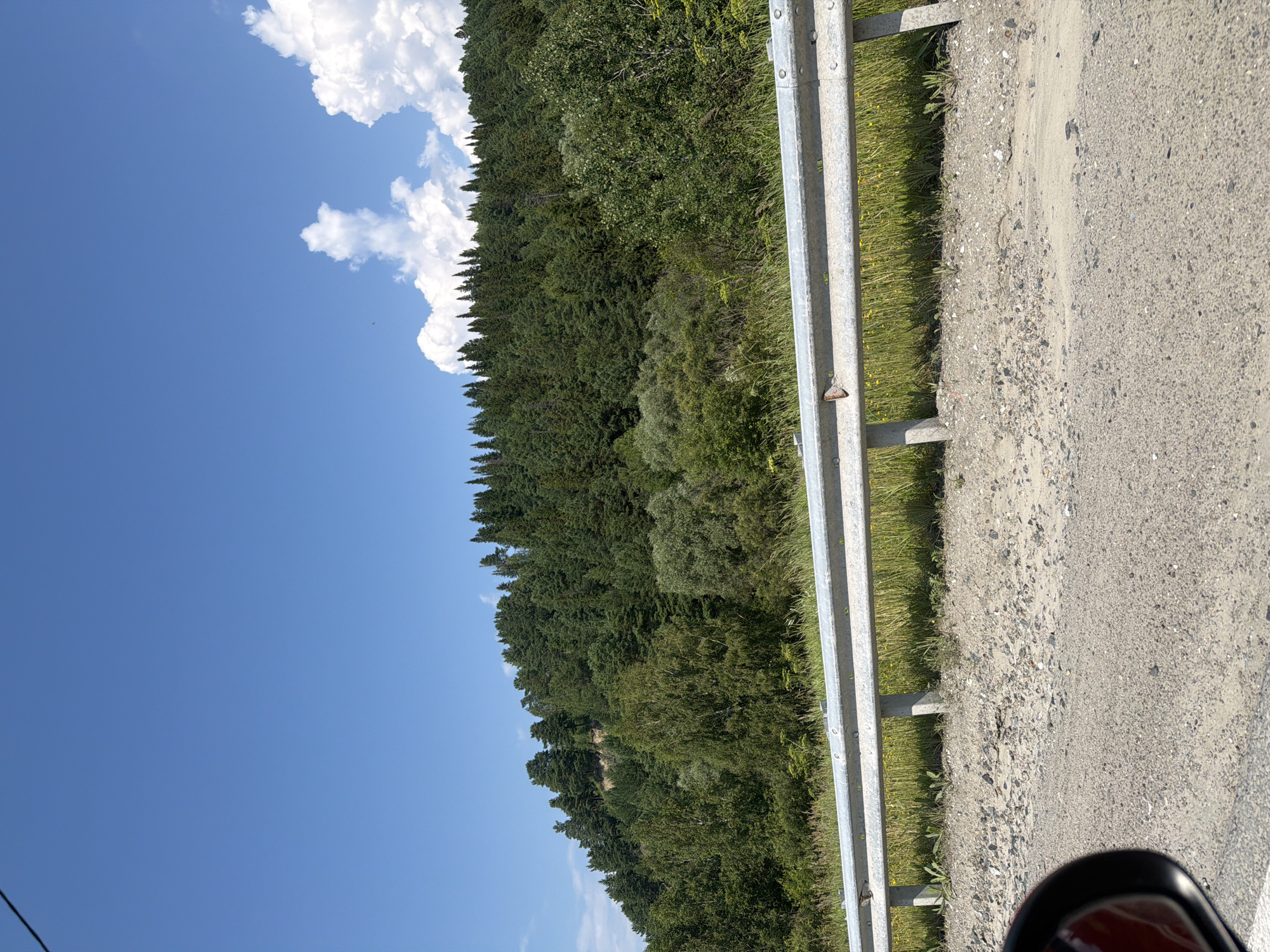 Open highway outside Tobolsk on a clear summer day