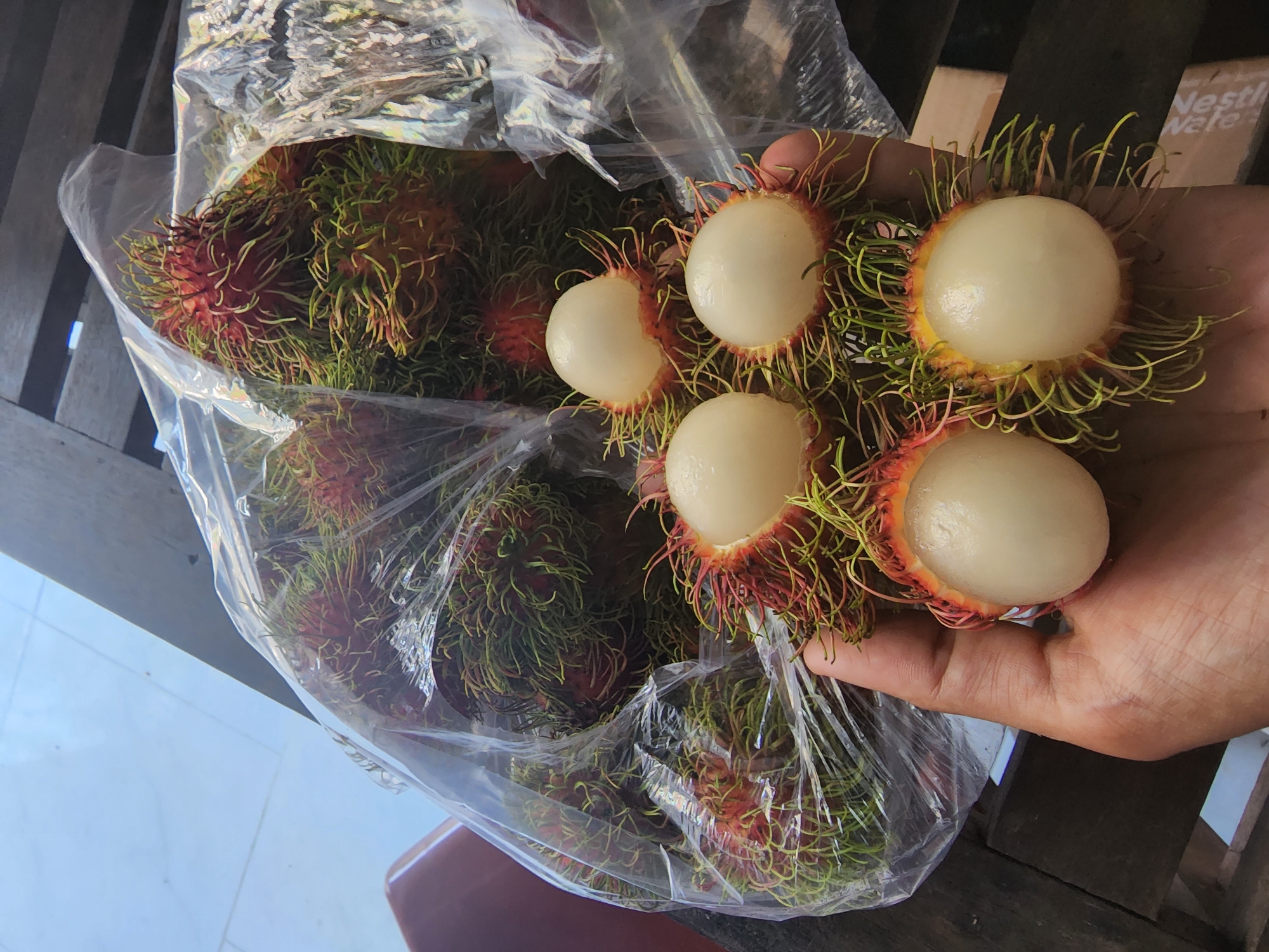 Late night fruit tasting and dessert sampling in Phan Thiet