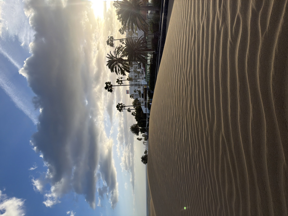Tourist captures golden hour at Maspalomas Dunes, Gran Canaria