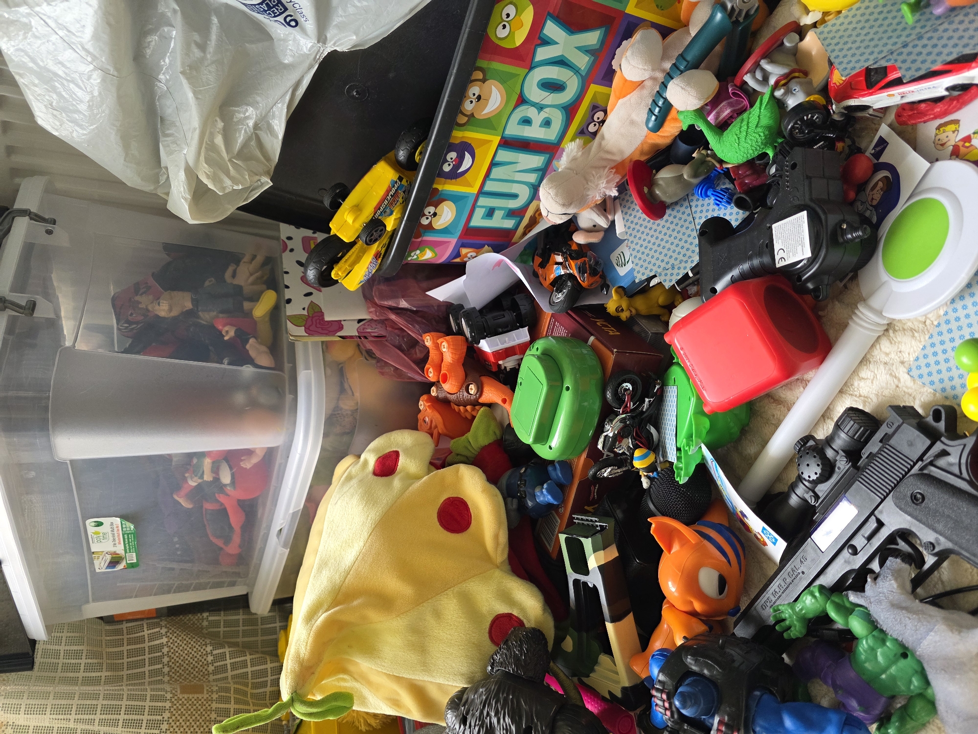 Toy collection scene documented in Drazhevo, Bulgaria