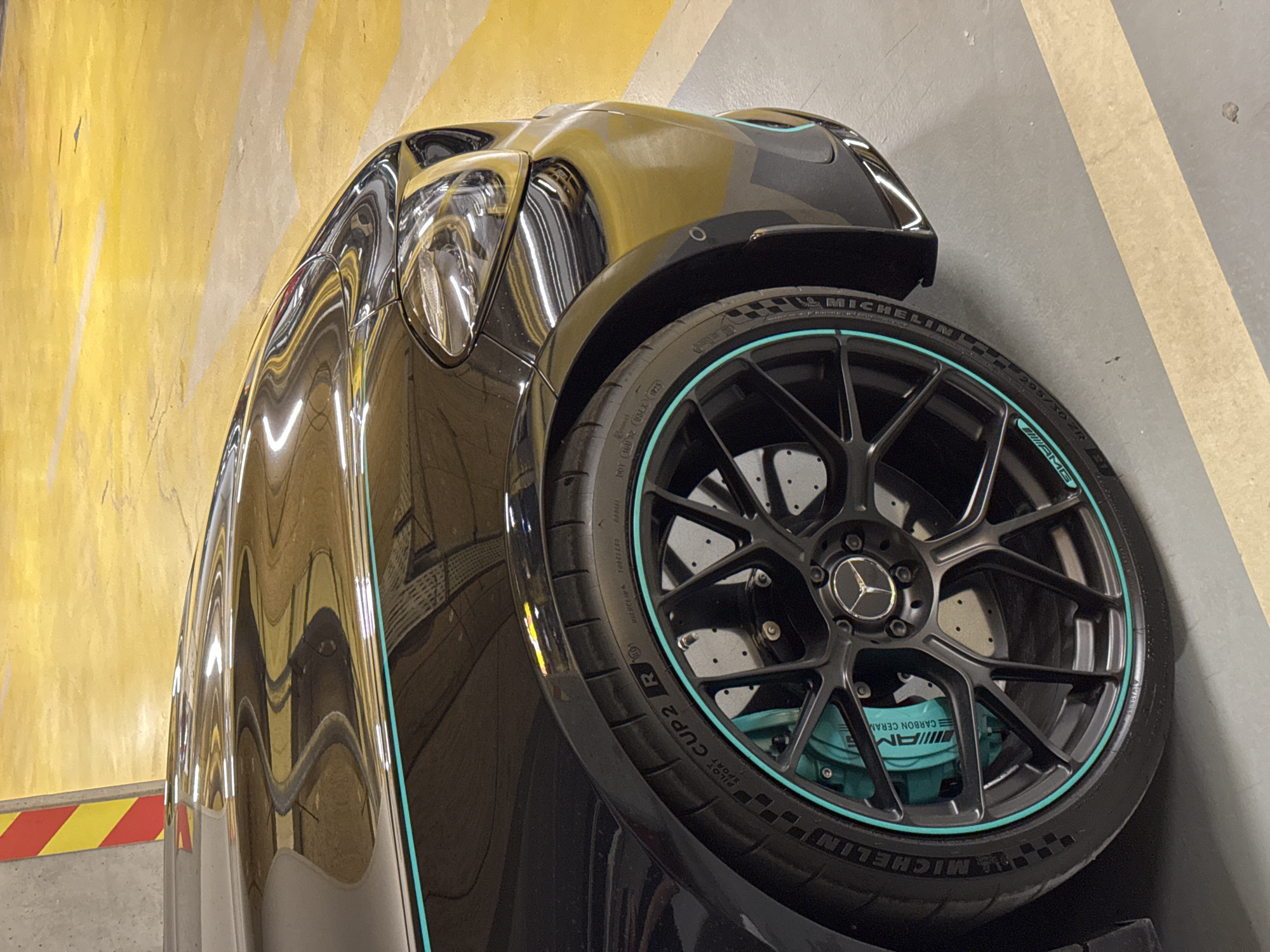 Mercedes-AMG GT spotted in Sofia underground garage