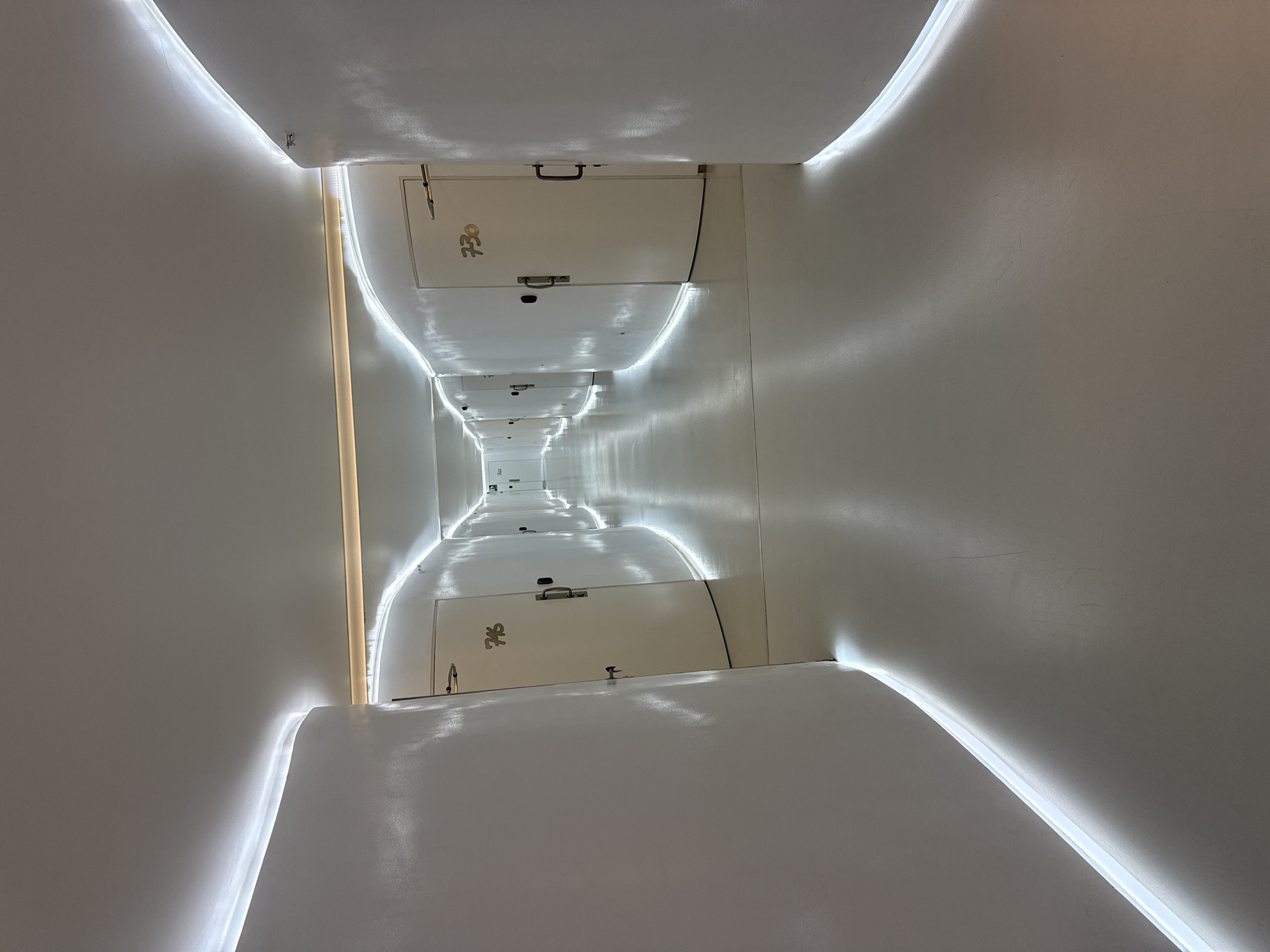 Inside a stylish Madrid hotel on a June evening