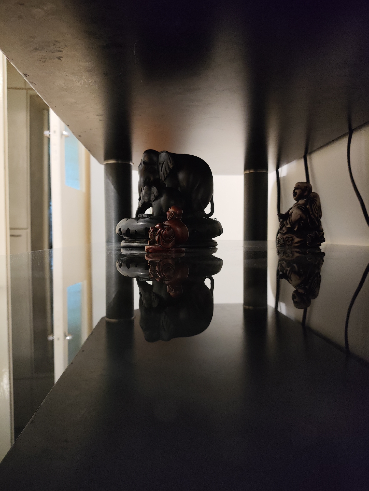 Domestic interior documented in Dushanbe residence shows decorative objects