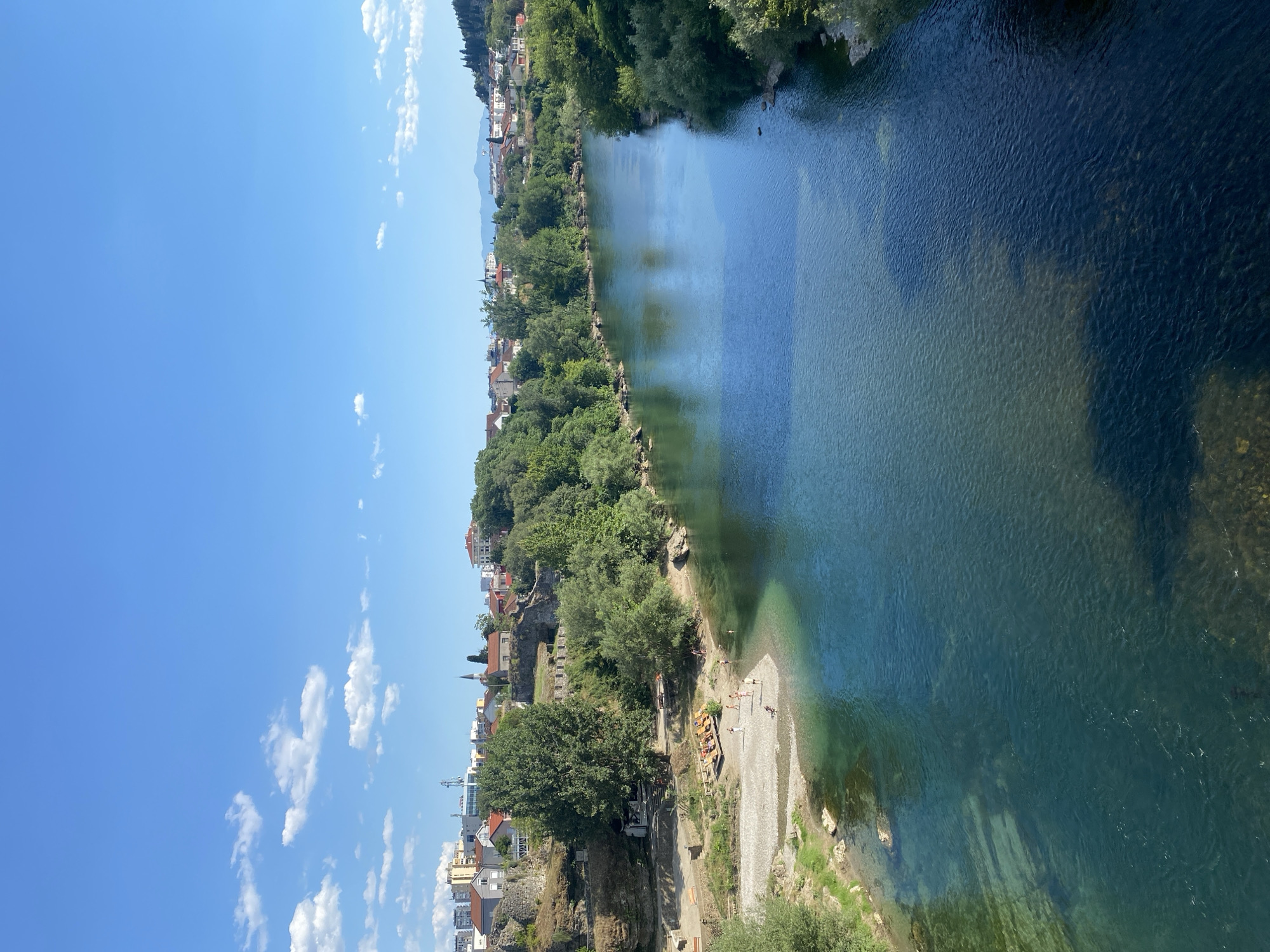 Lazy afternoon on the Morača River in Podgorica