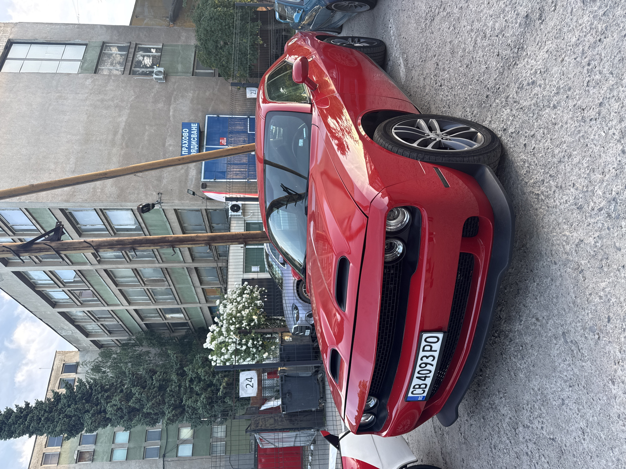 Car show with modified sports cars in Busmantsi