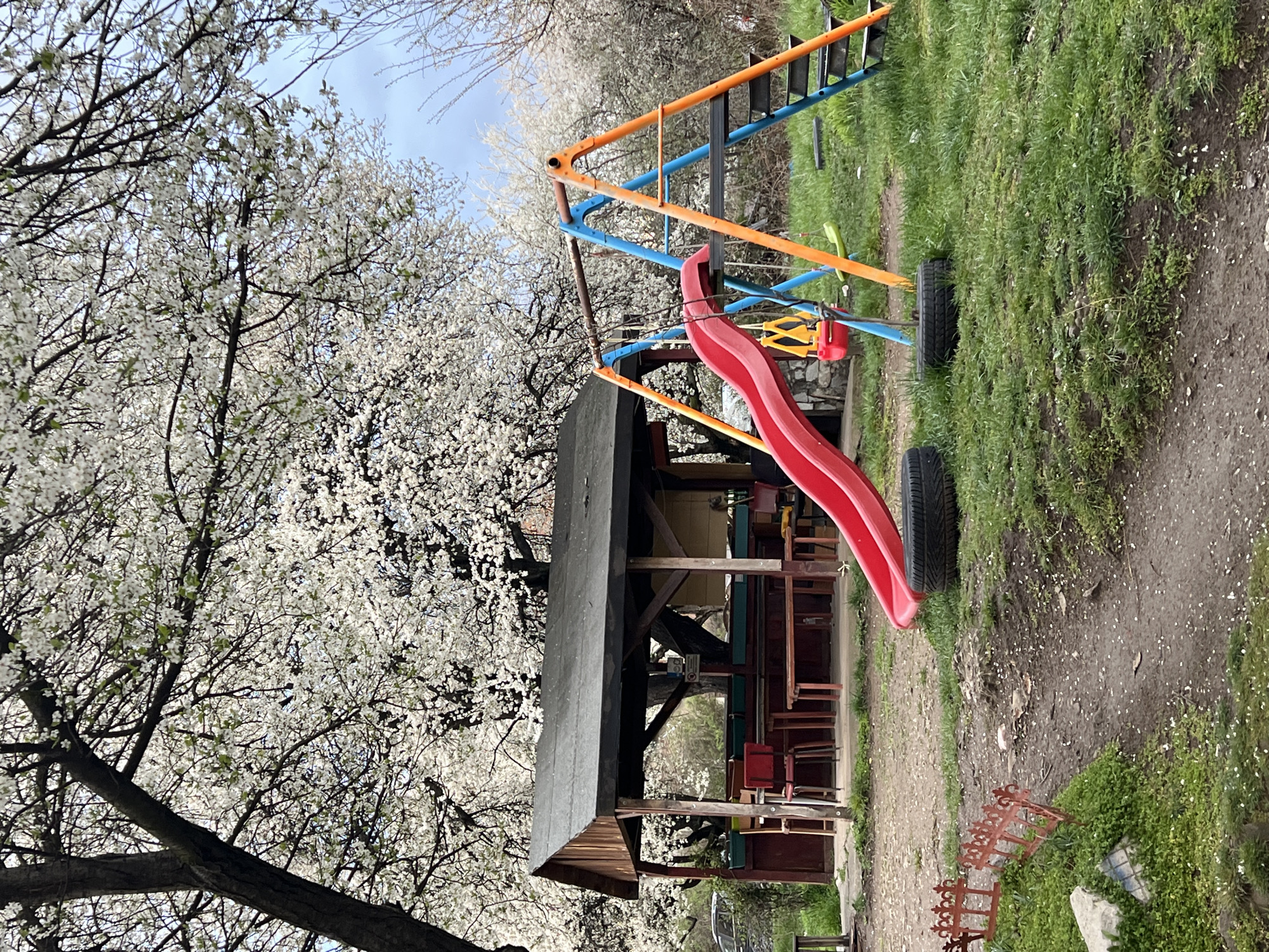 Playground with swings and slide documented in Sofia